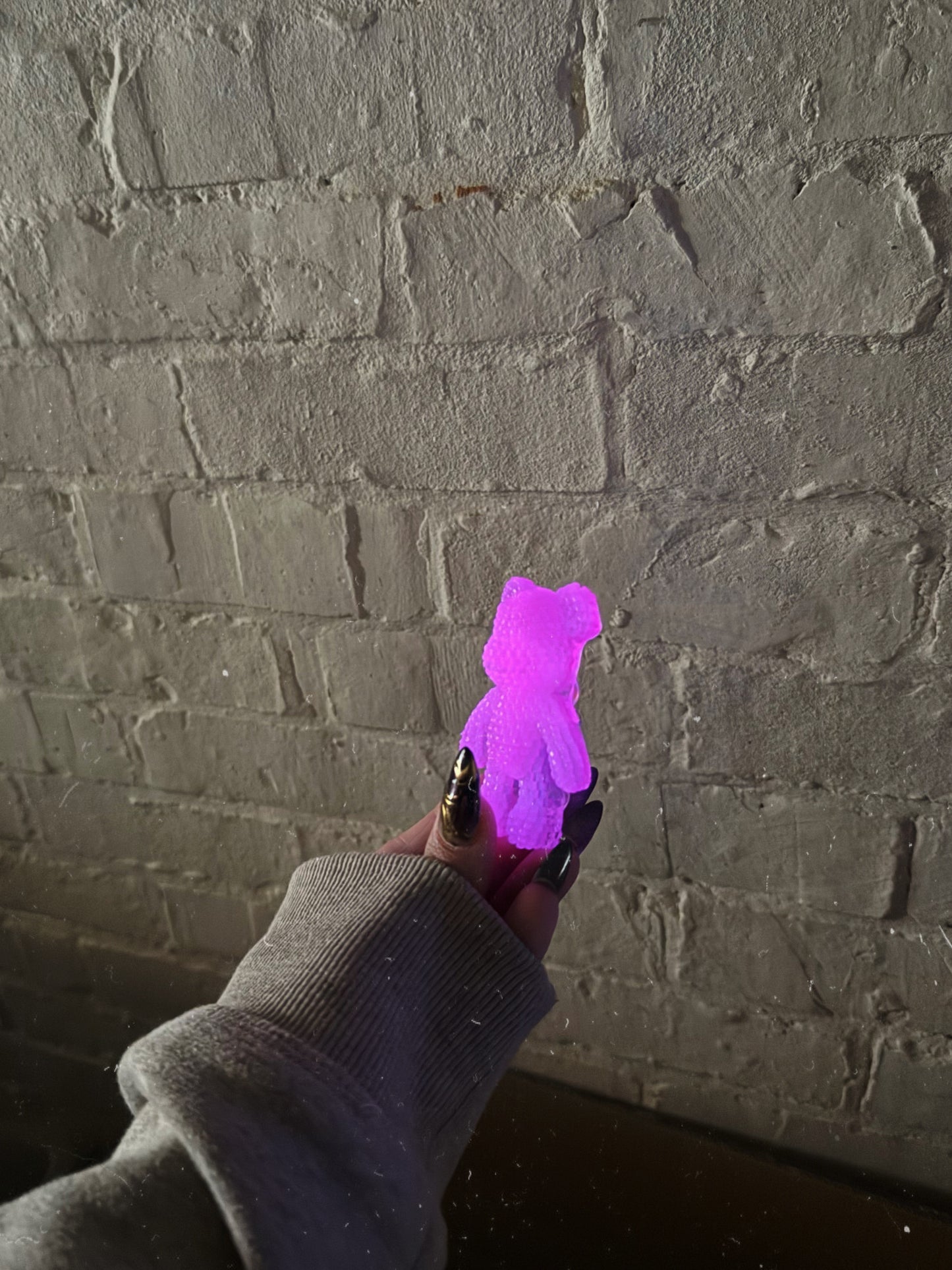 Jagger bear: pink glow in the dark 140