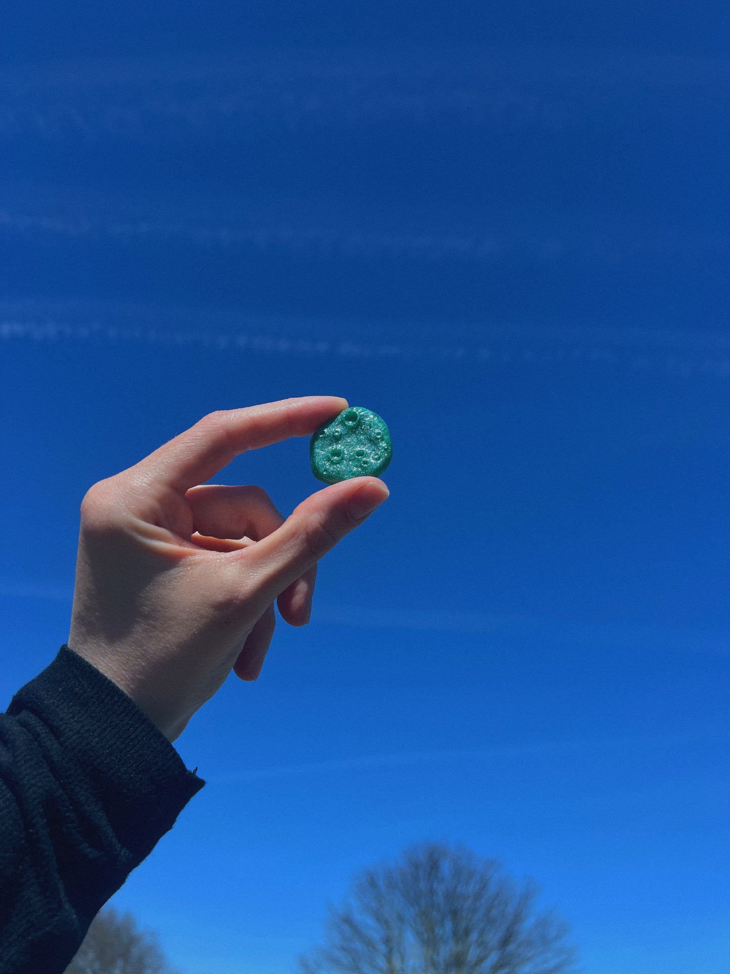 Moon rock: Green sparkle
