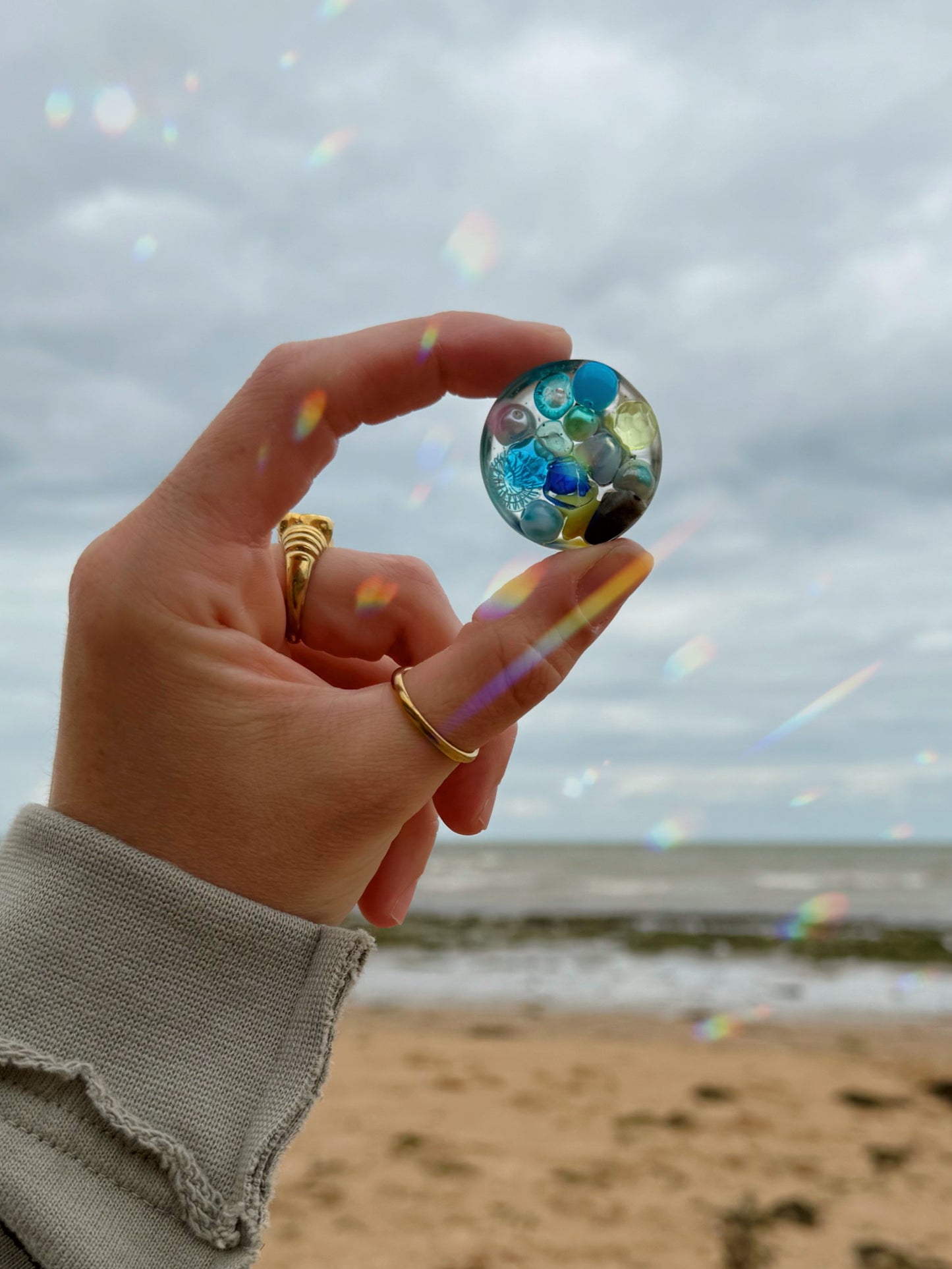 Chunky micro orb: coastal colours