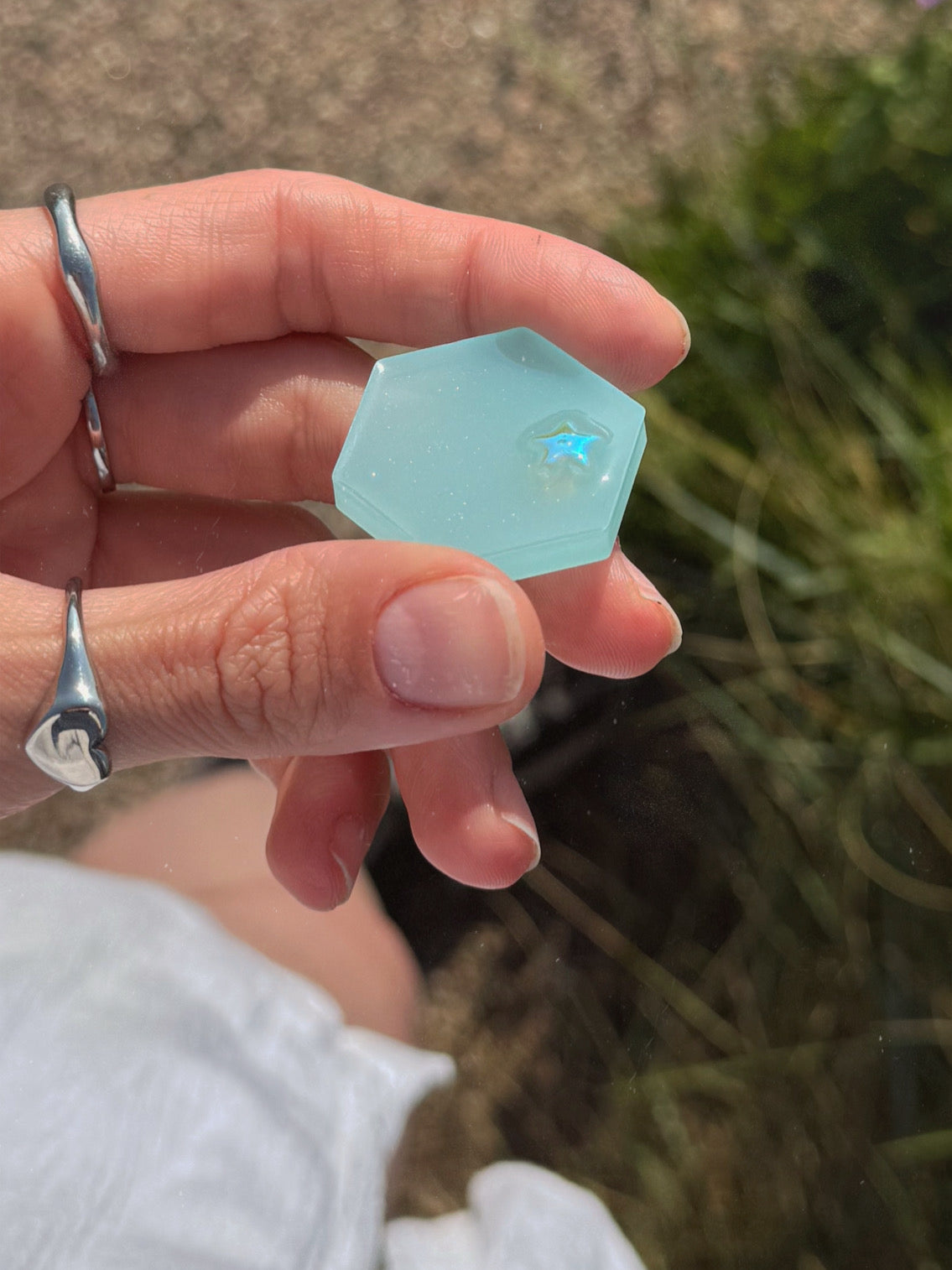 Aqua star micro hexagon