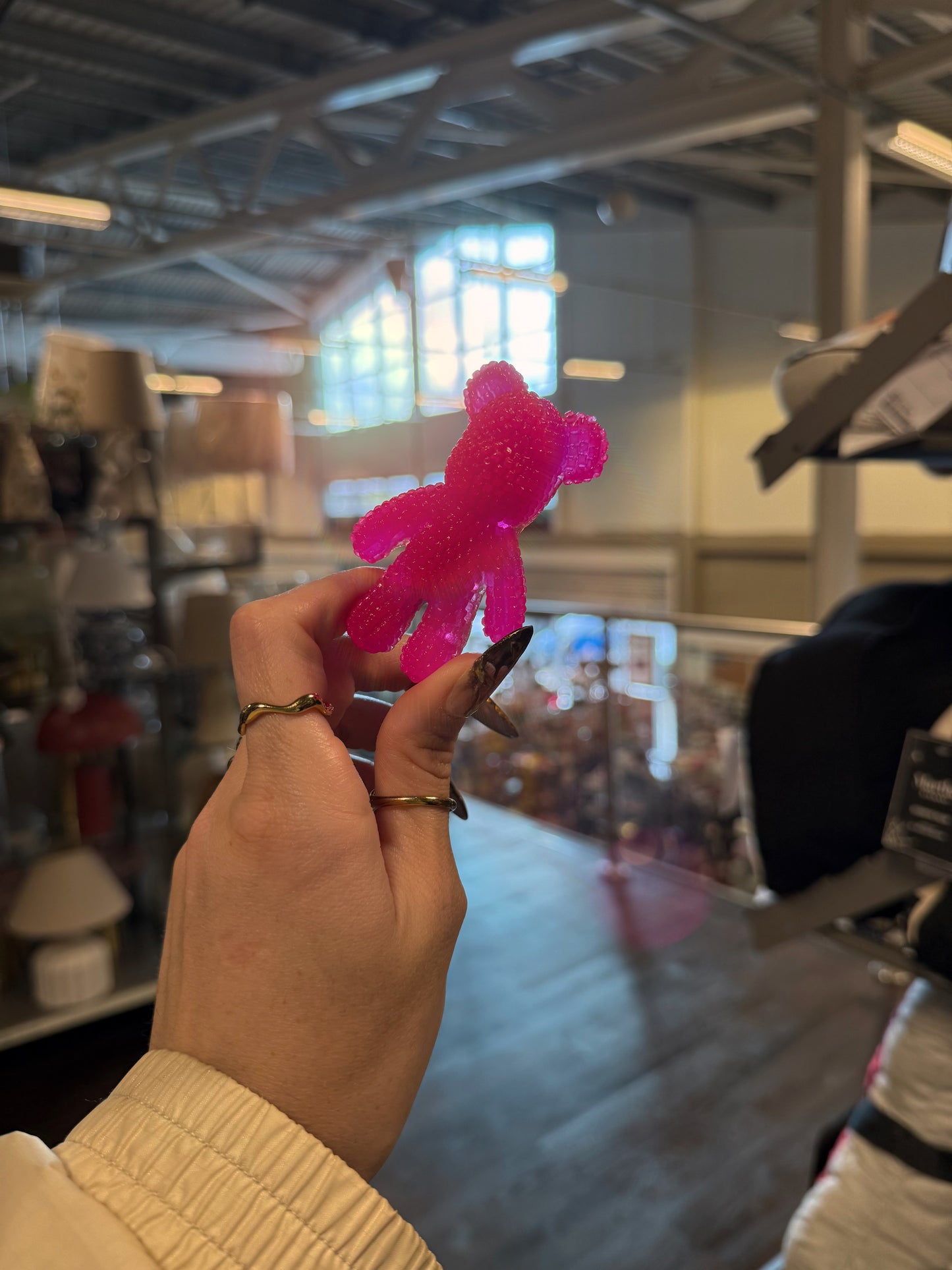 Jagger bear: pink glow in the dark 140