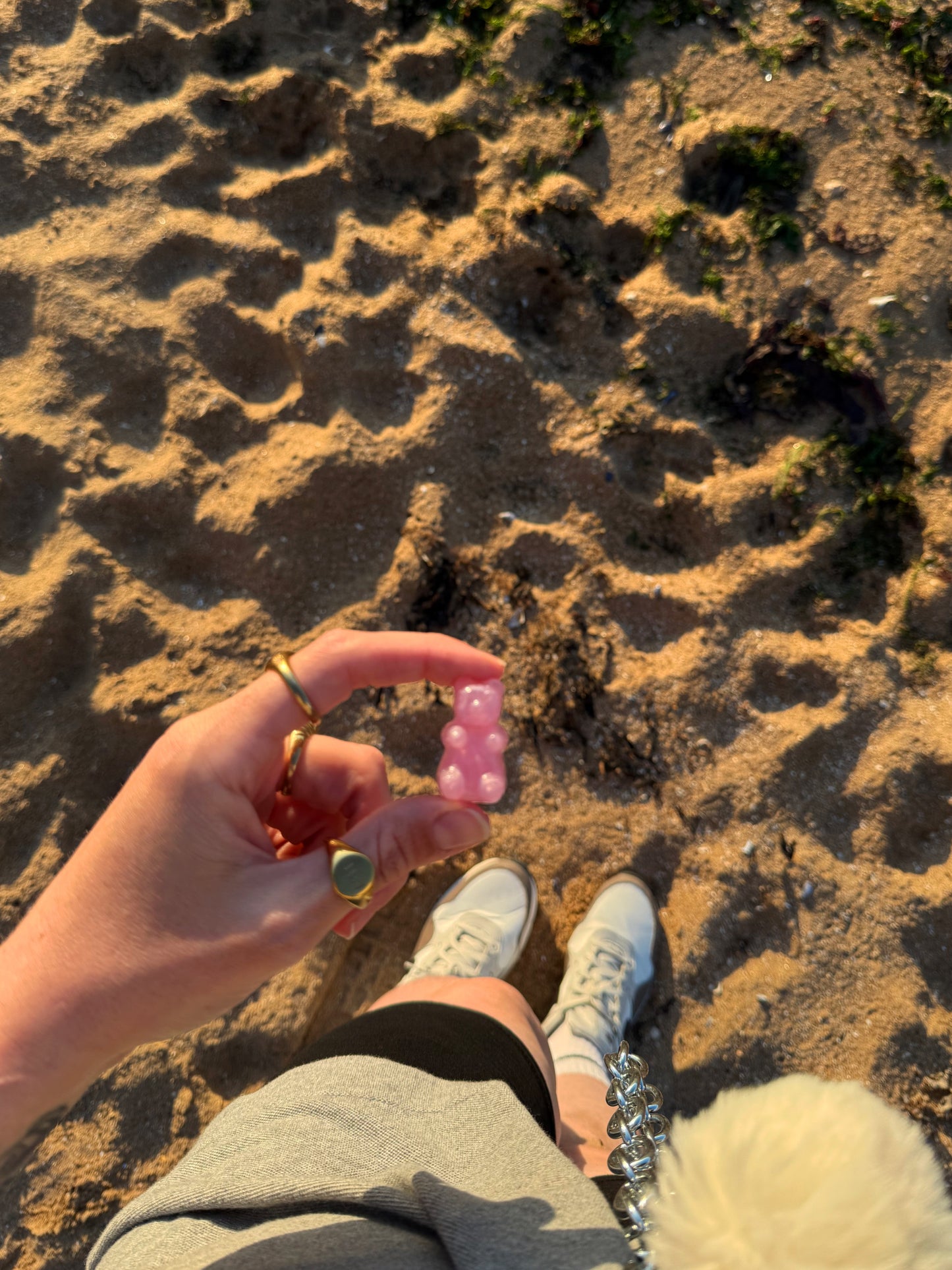 Pink sand mini gummy bear