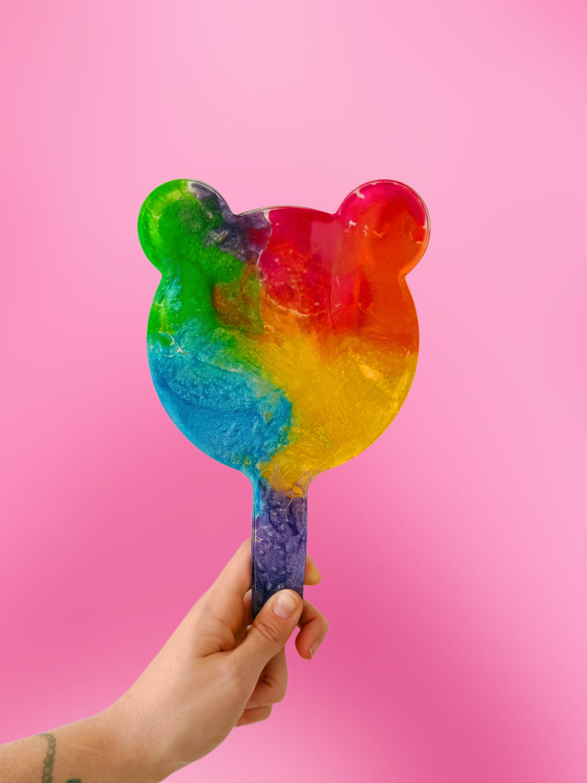 Random rainbow bear mirror tinker