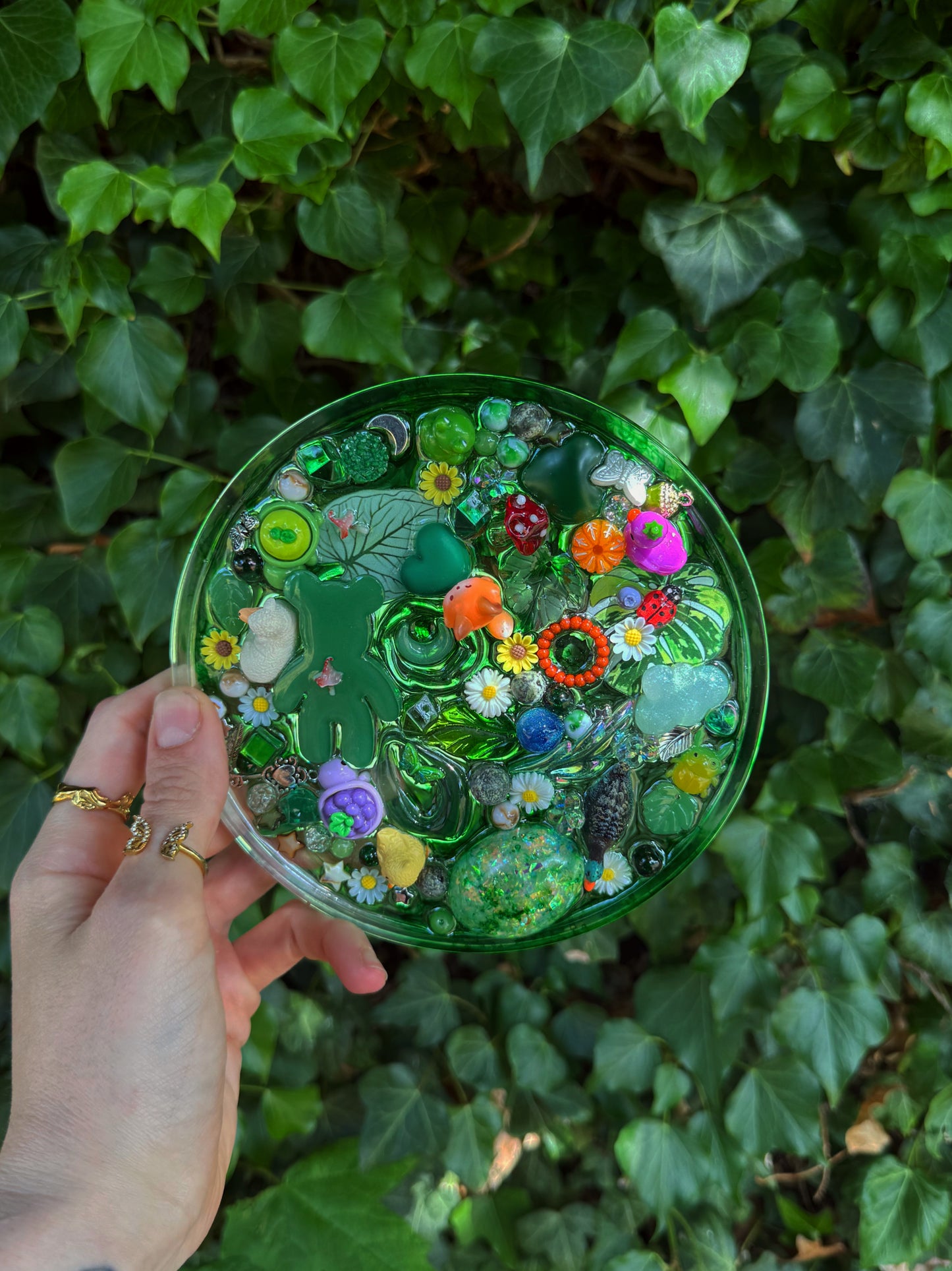 The fairy garden sensory plate