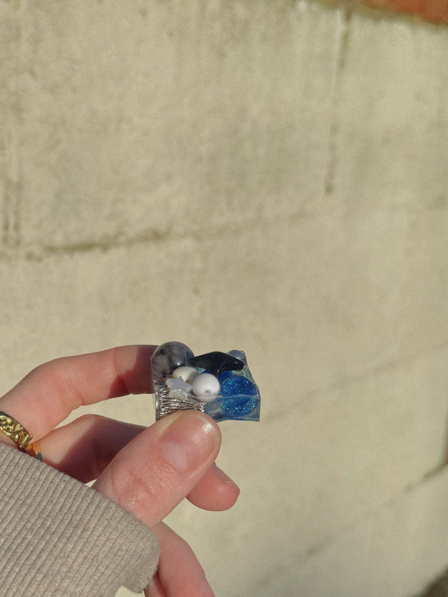 Winter blue square wave