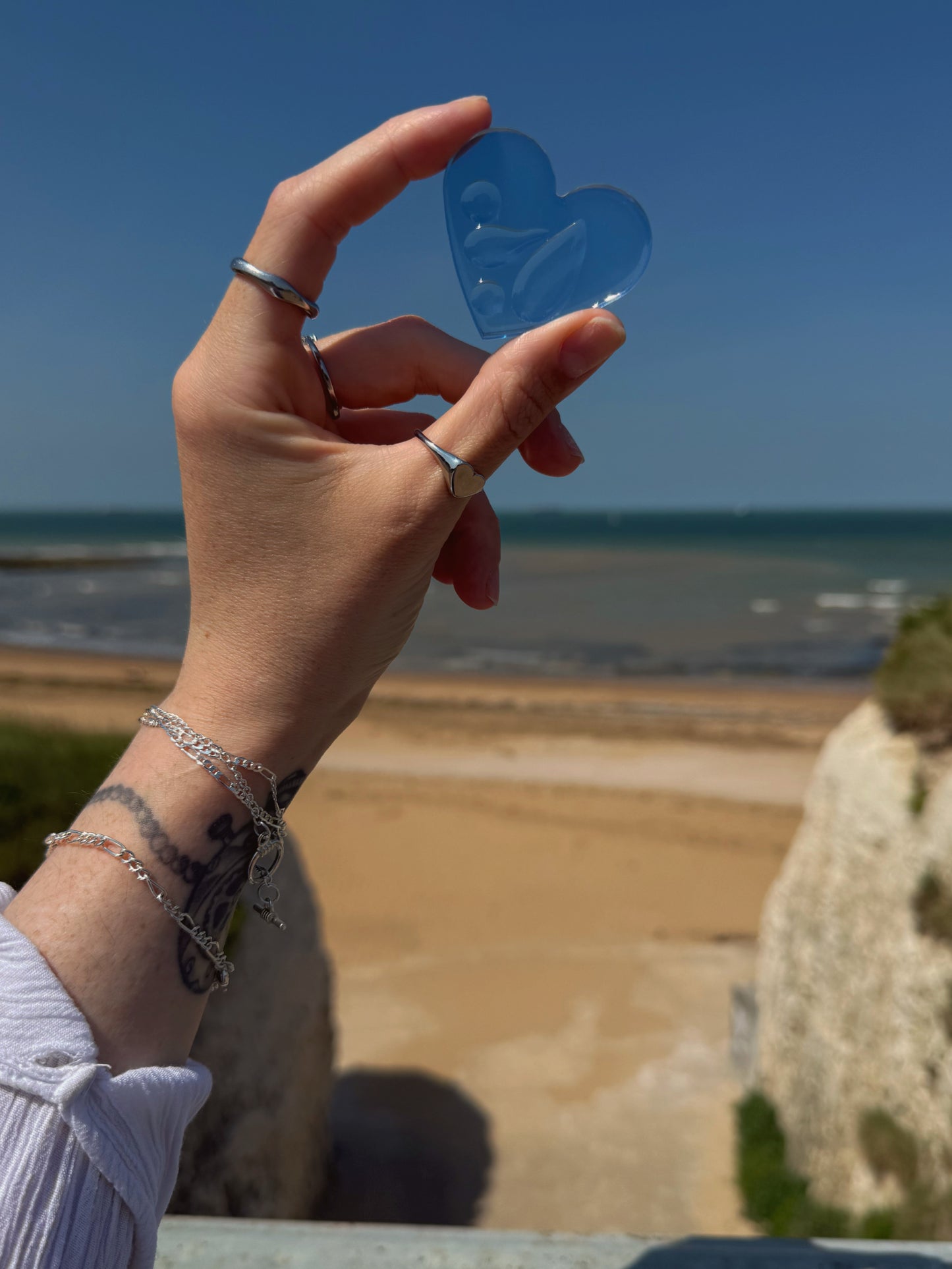 Water drop heart orb