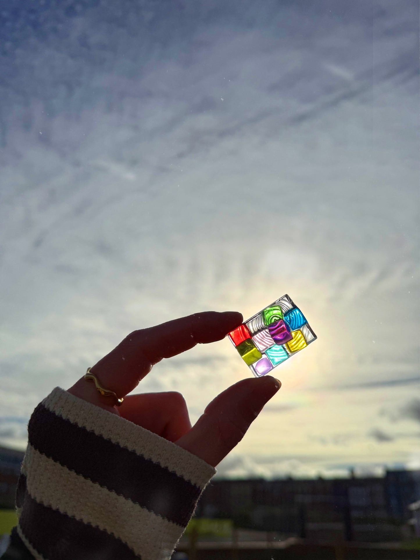 Colour block pebble 31