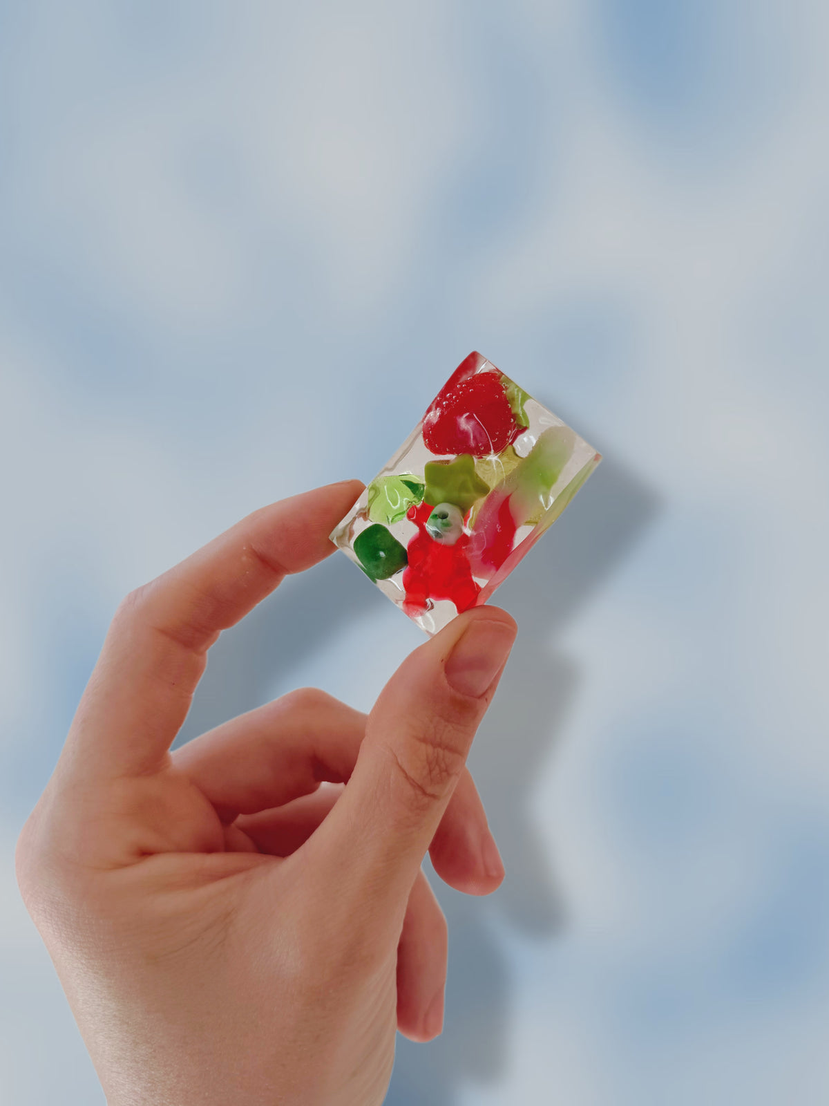 Strawberries in the park rectangle wave