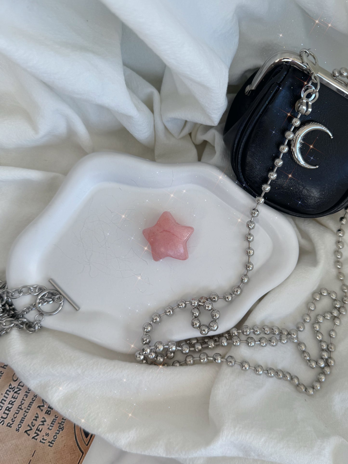 Pink double bubble star