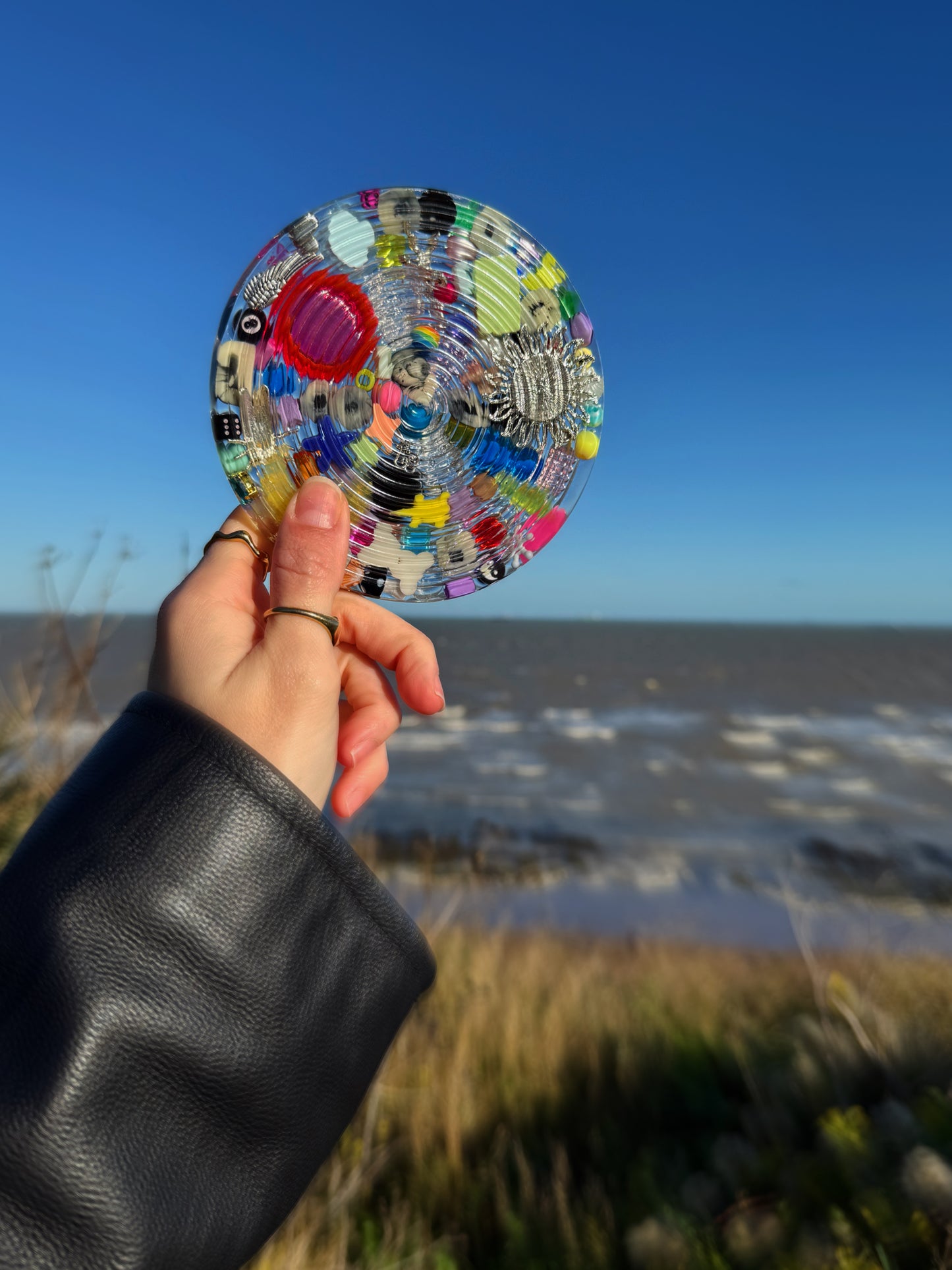 Circle Halloween rainbow ripple 5