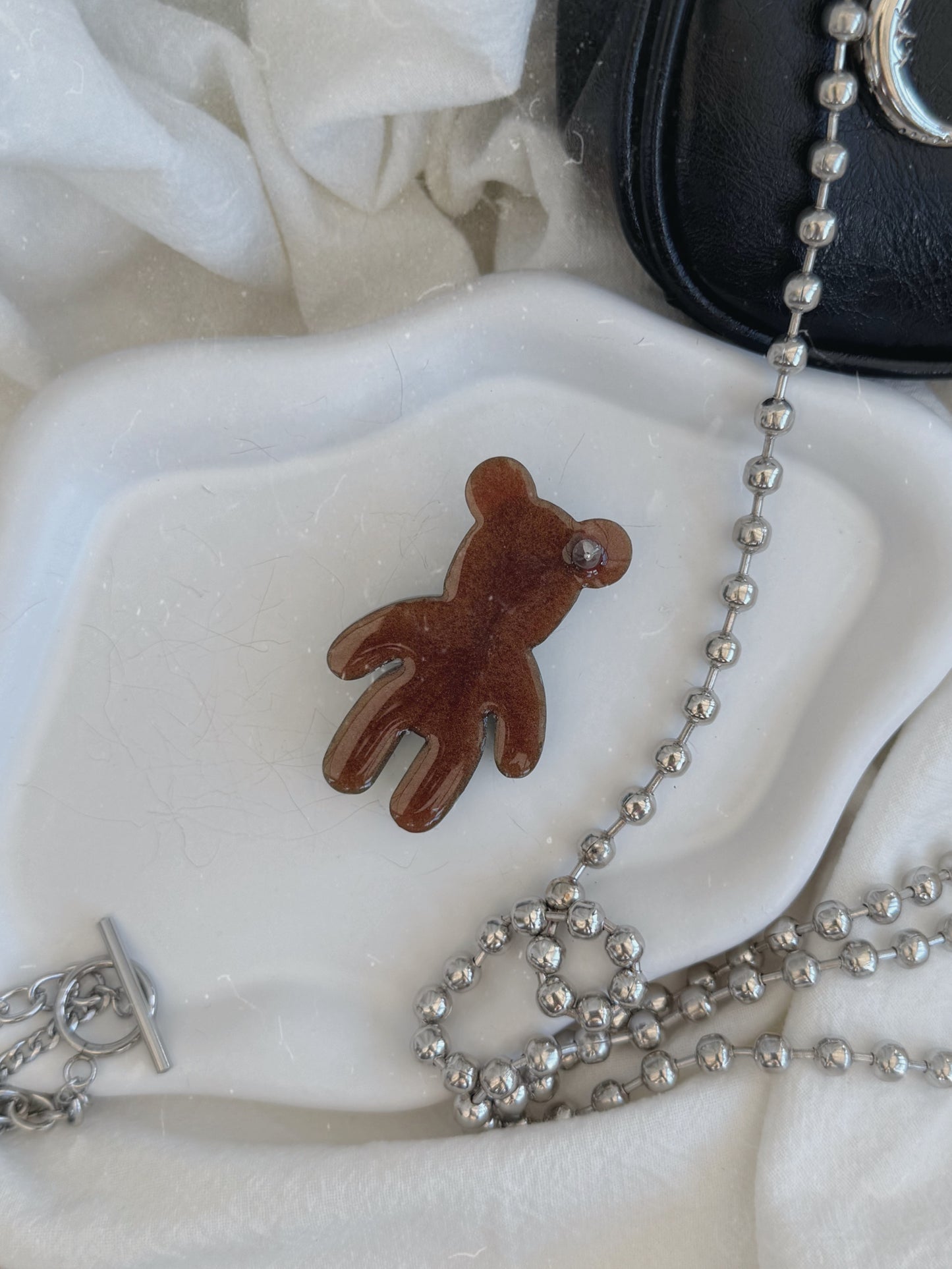 Worry bear: fairy garden safe spike