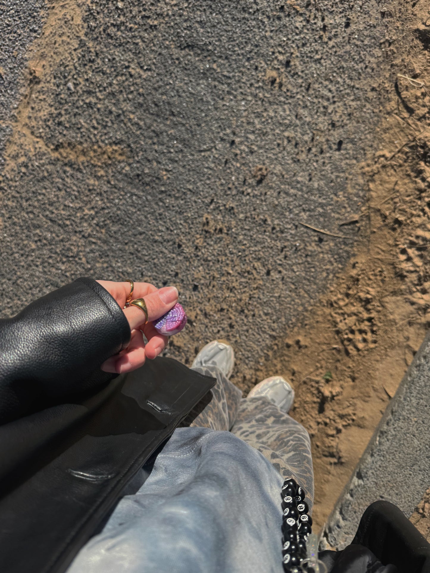 Pink & lilac pebble 133