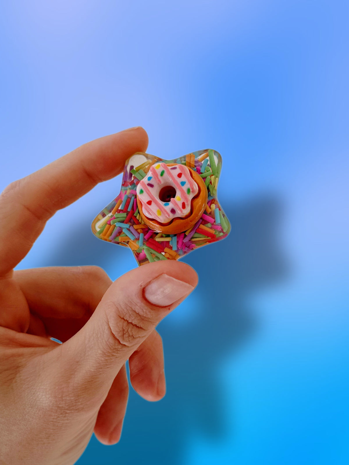 Water star: sprinkle doughnut