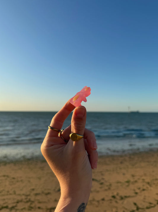 Pink sand mini gummy bear