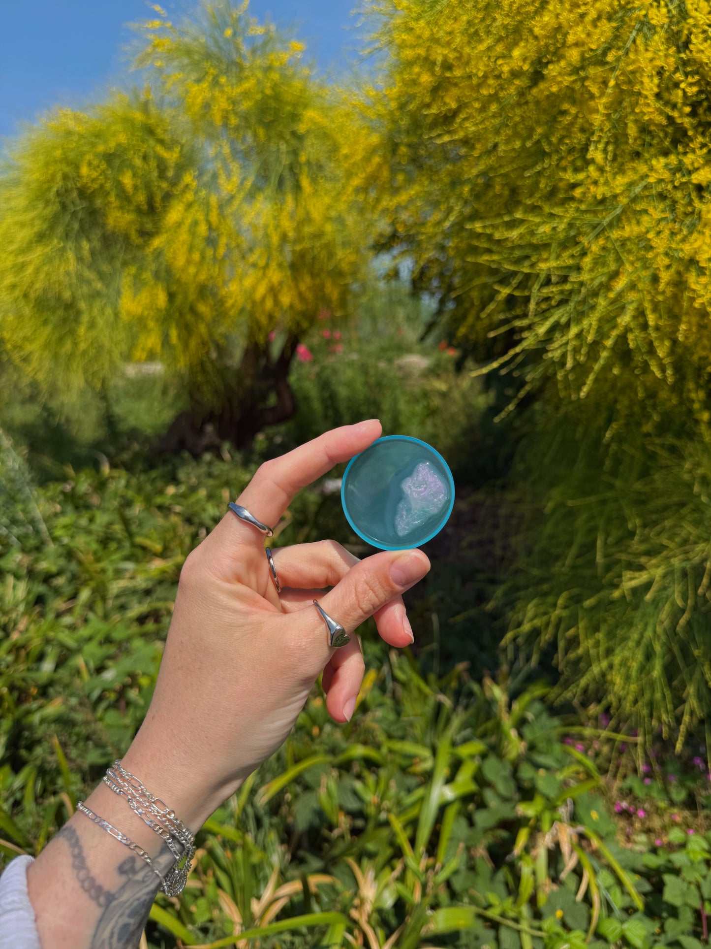Pink rock mini oval