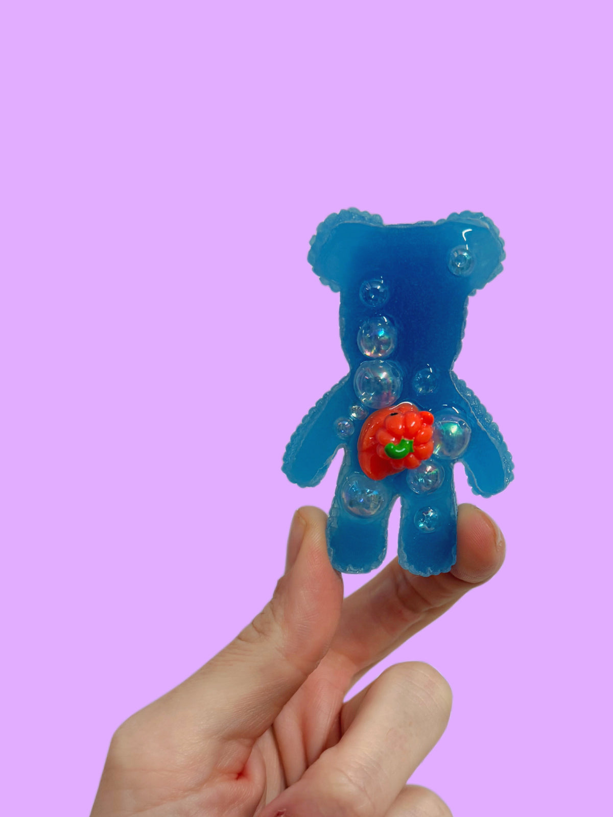 Jagger bear: pumpkin duck bubble bath