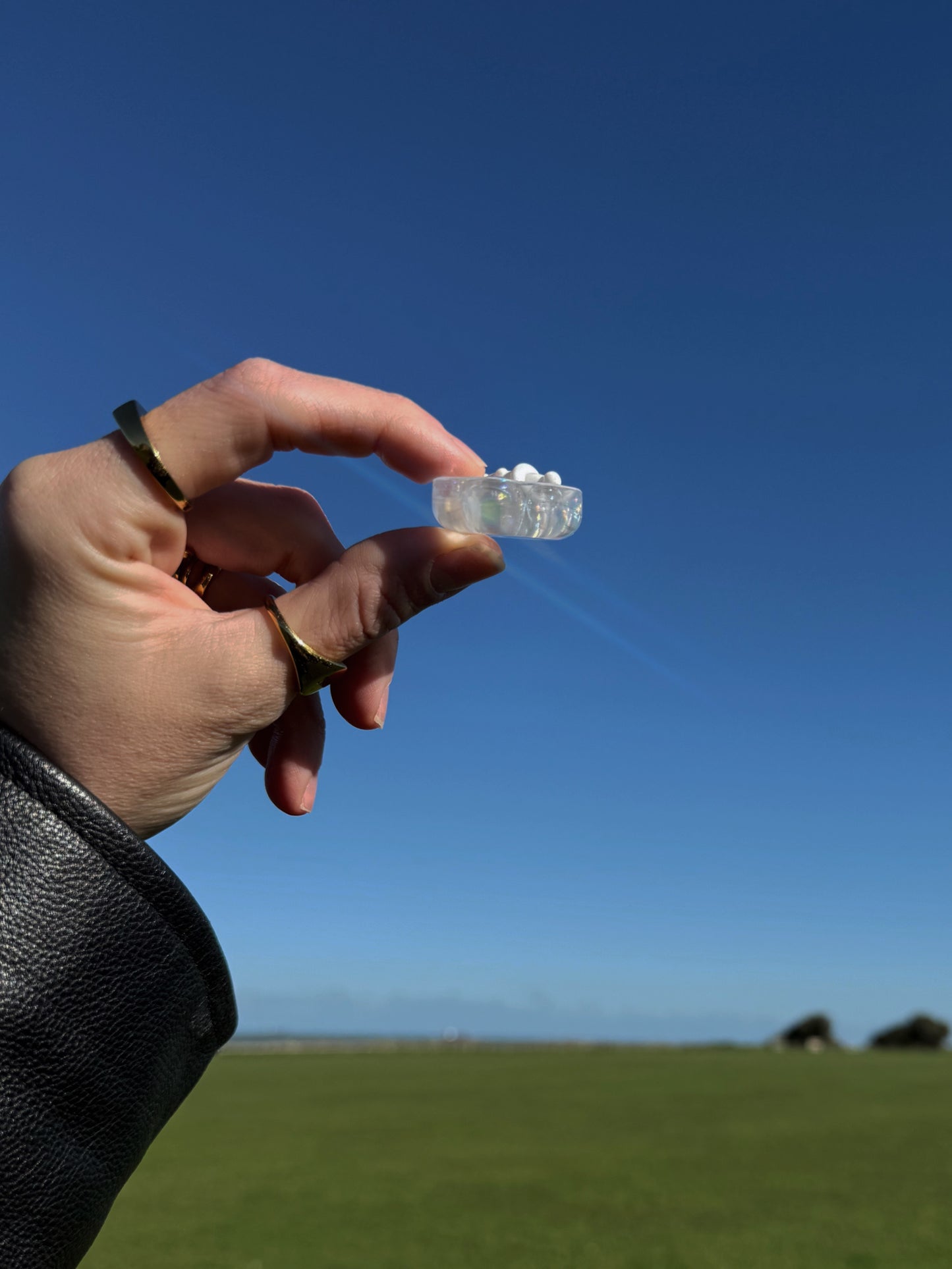 Chunky micro orb: white ray gun 119