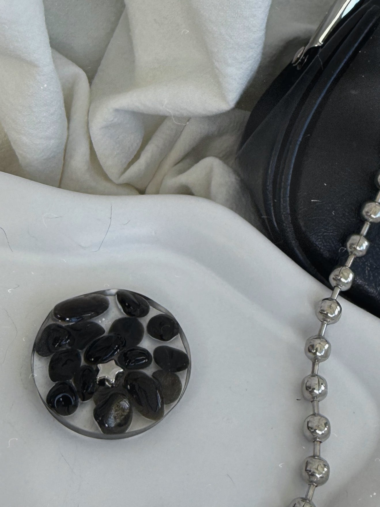 Micro orb: black jasper cave