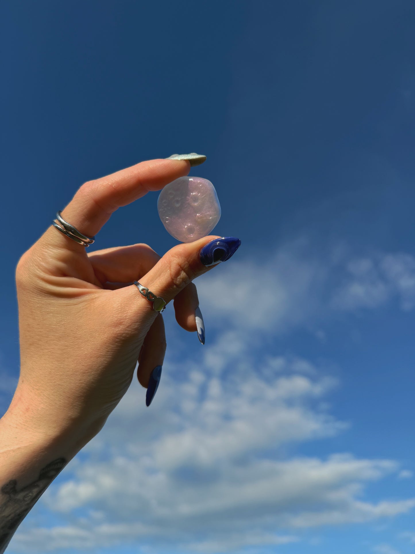 Pink drop moon rock