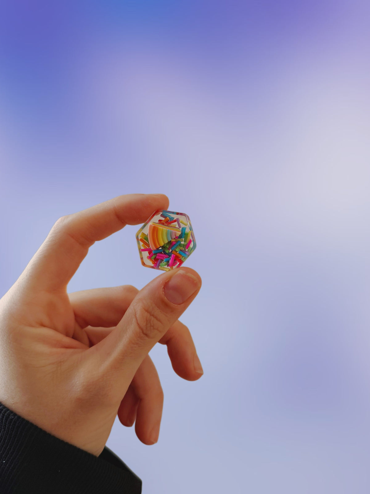Sprinkle cake : micro hexagon