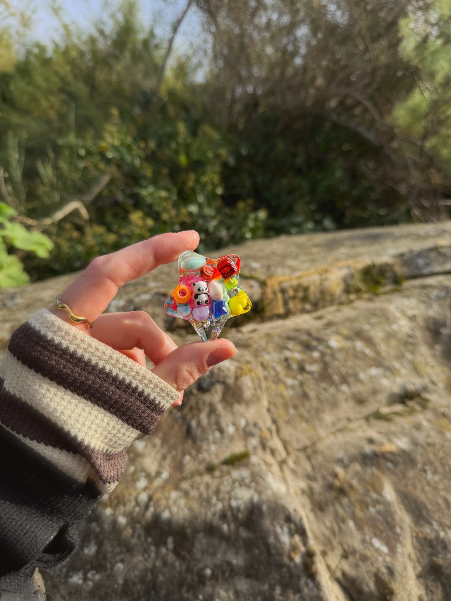 Random rainbow water star 25