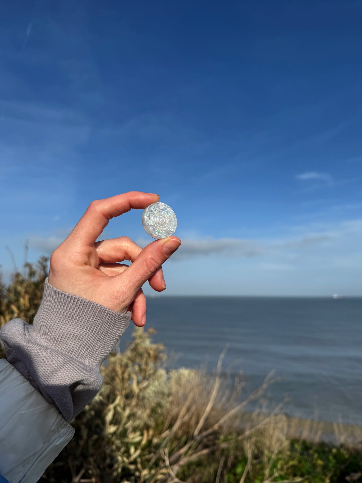 White ocean heart wave