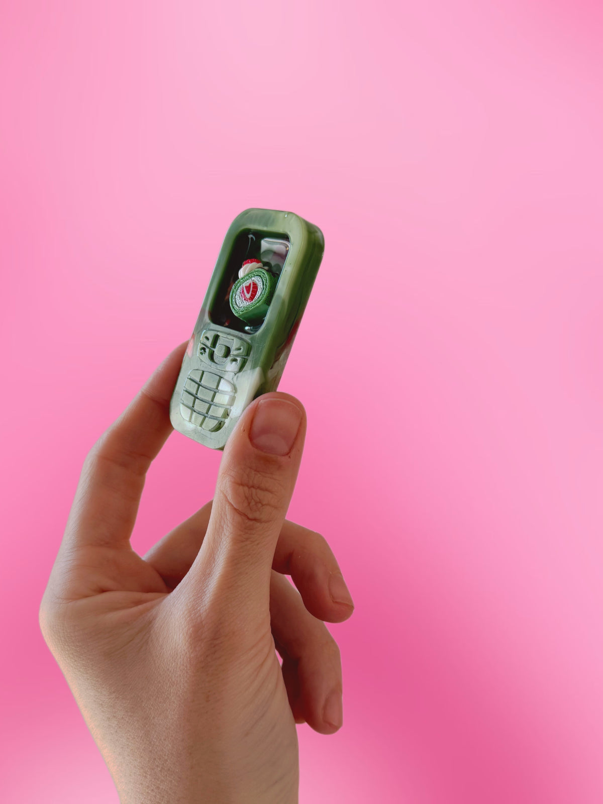 Matcha cake fidget phone