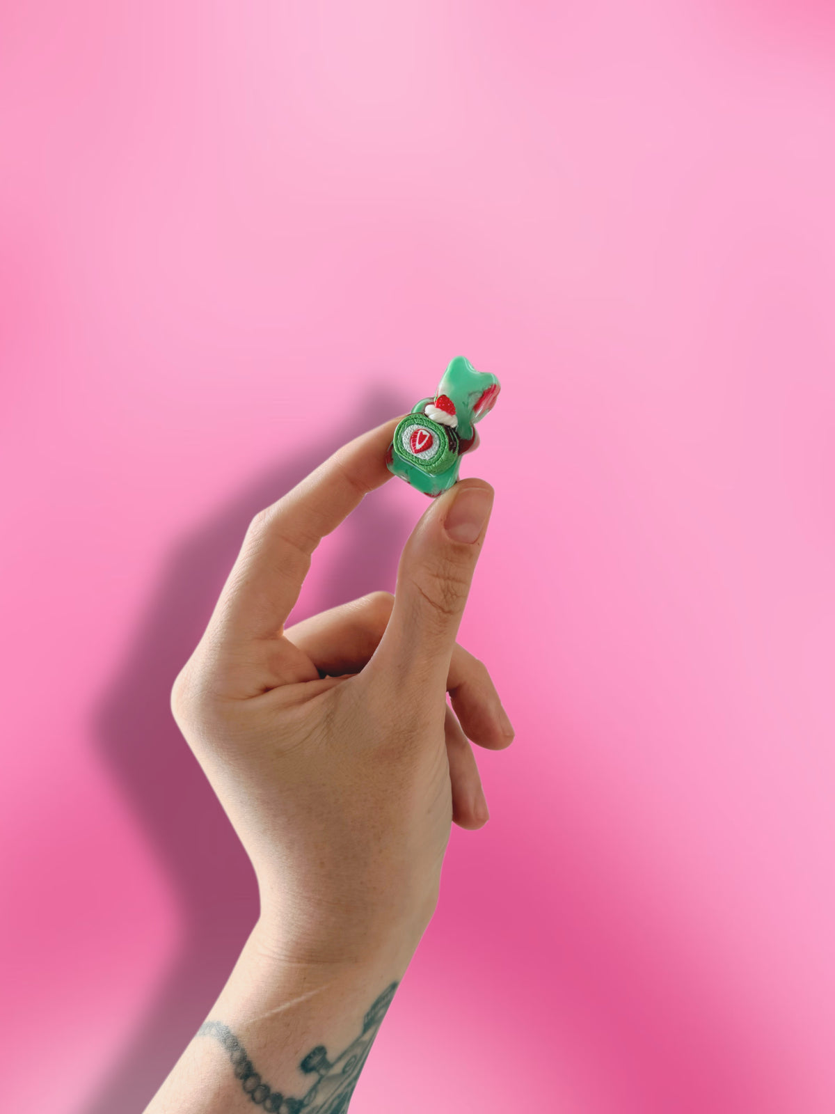Strawberry matcha : mini gummy bear