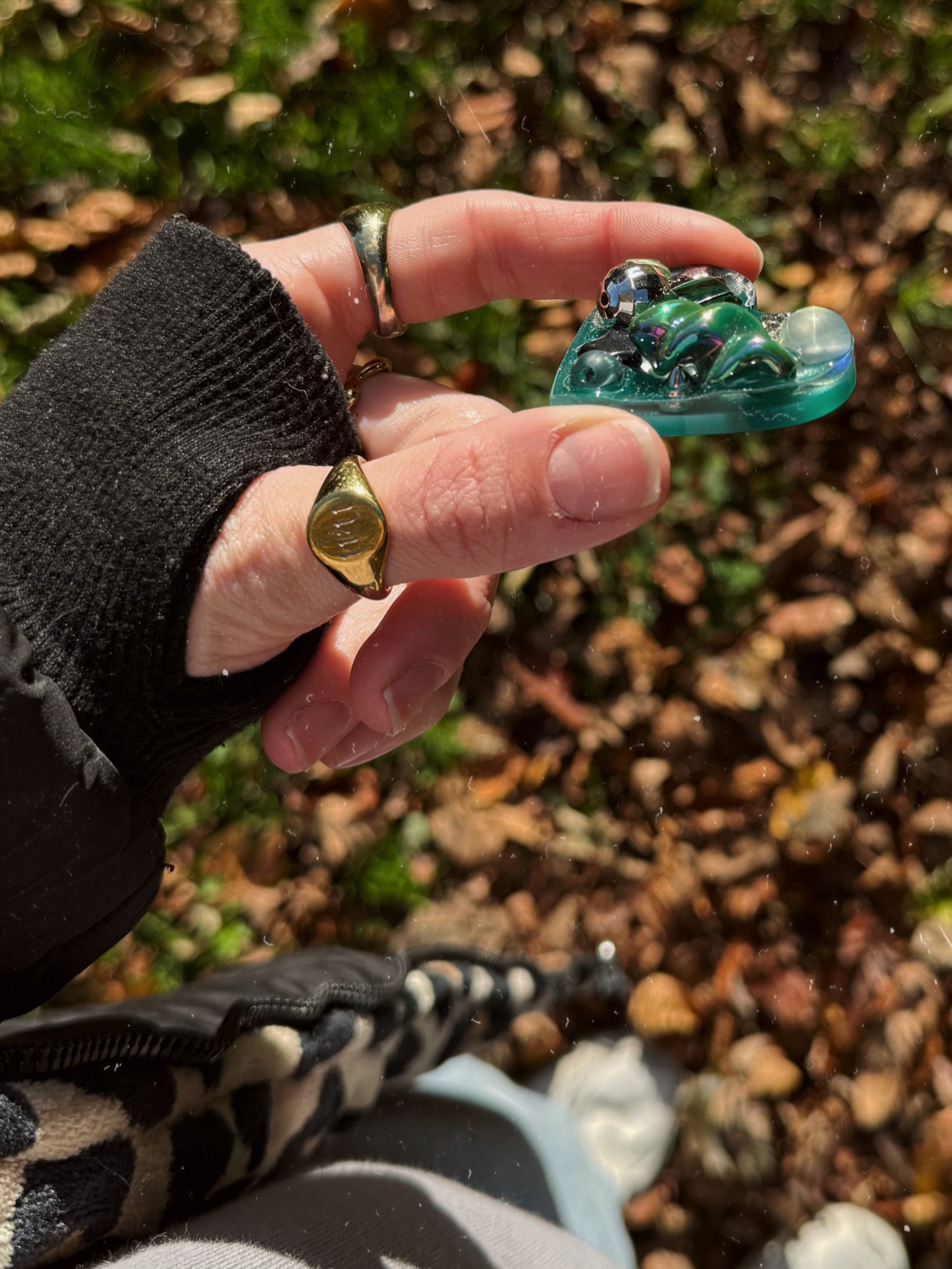 Chunky heart: green witch 166