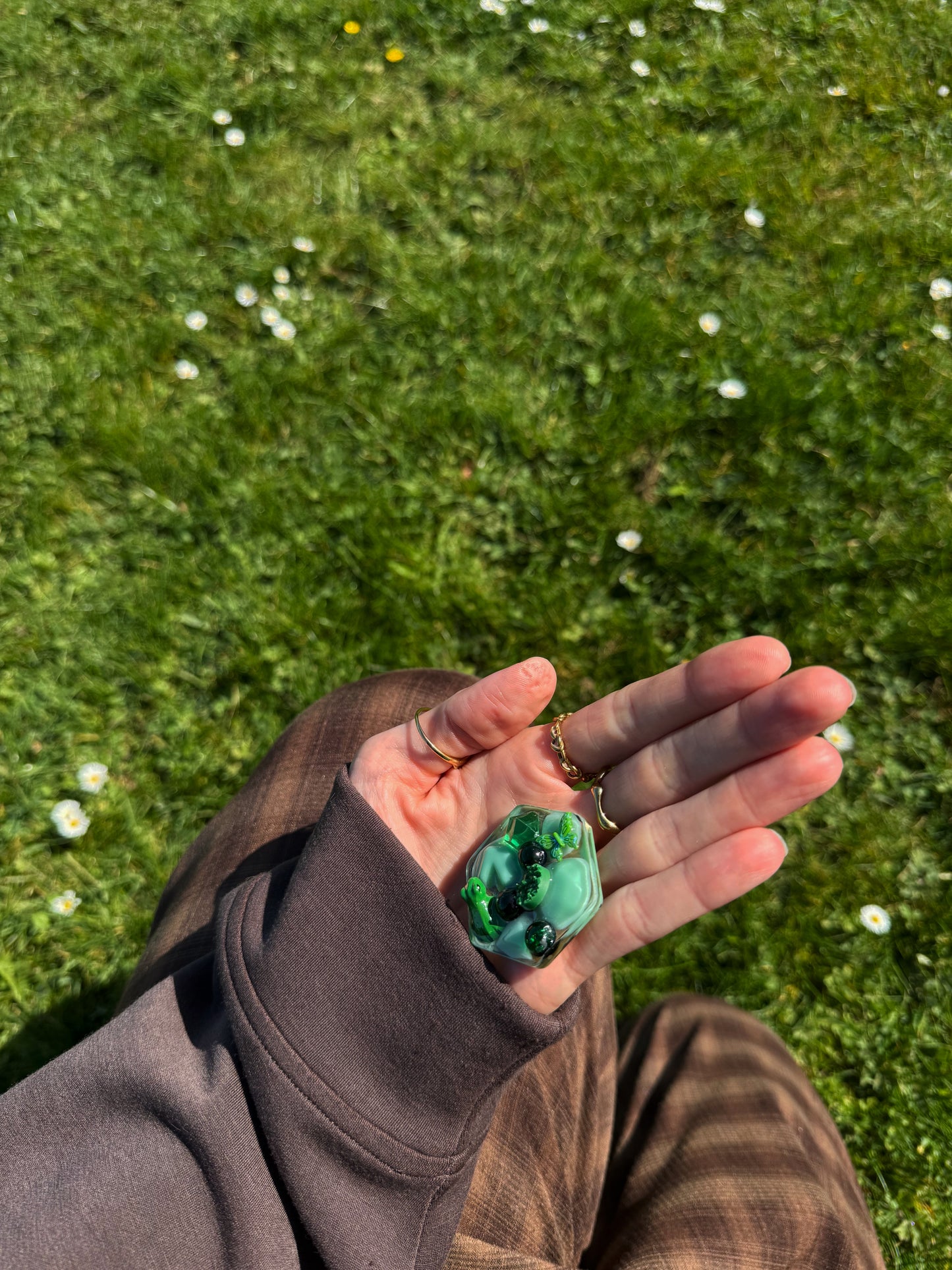 The geode and the frog XL hexagon