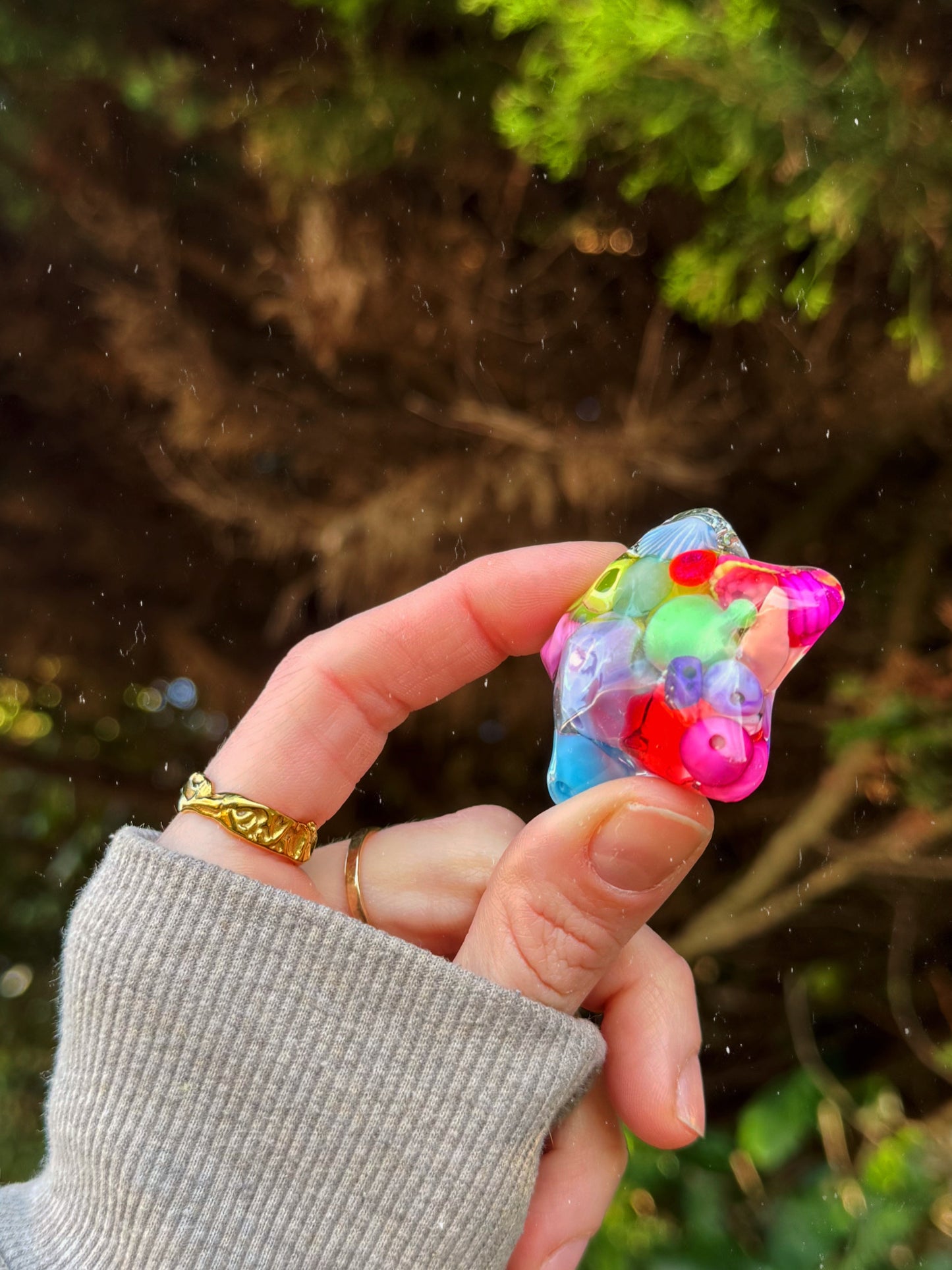 Random rainbow water star