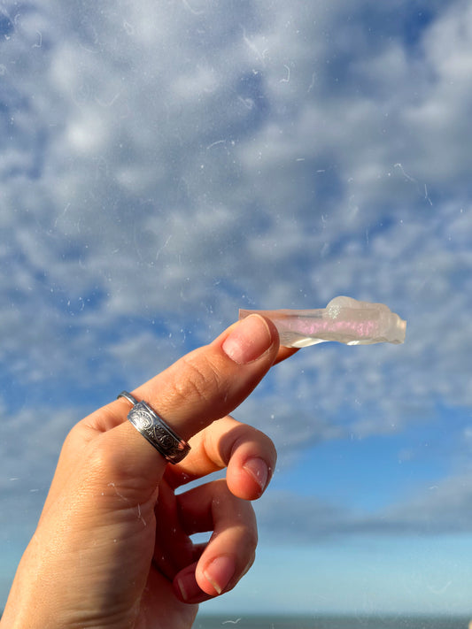 Pink cloud rectangle wave