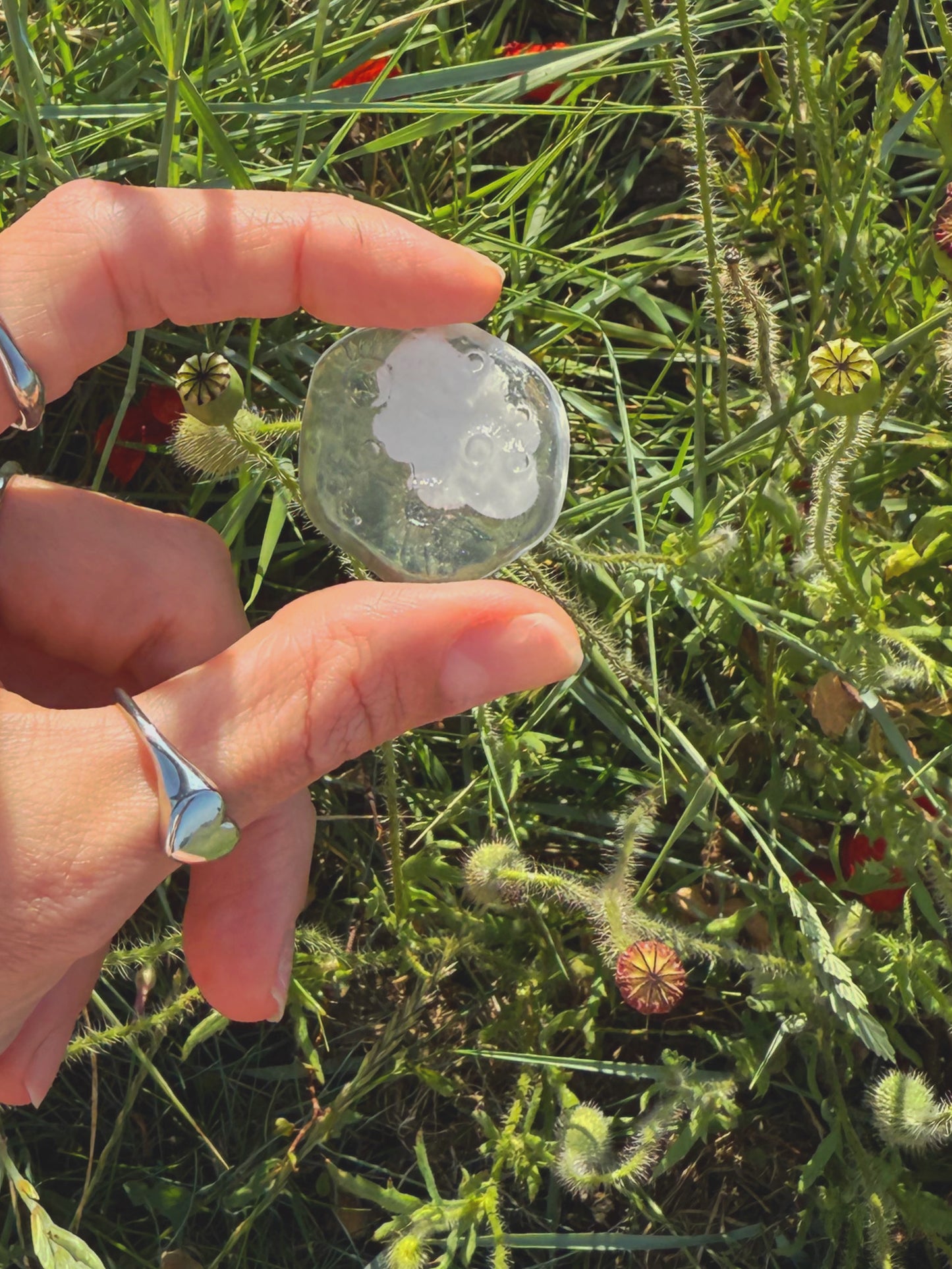 Rain drop moon rock