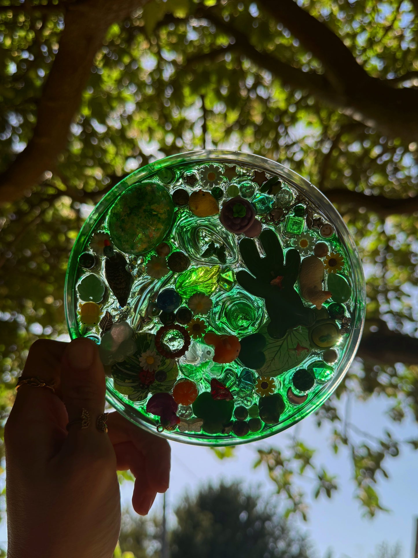 The fairy garden sensory plate
