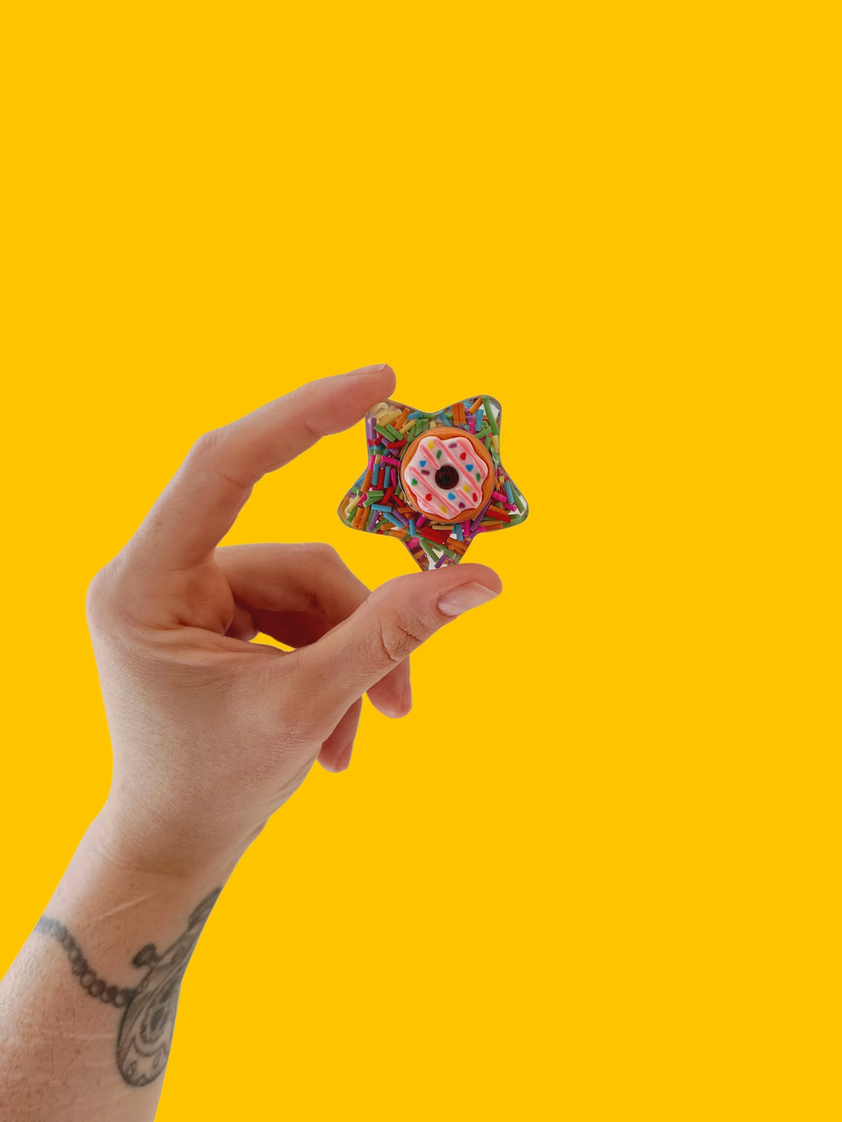 Water star: sprinkle doughnut