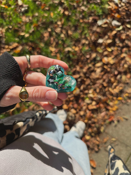 Chunky heart: green witch 166