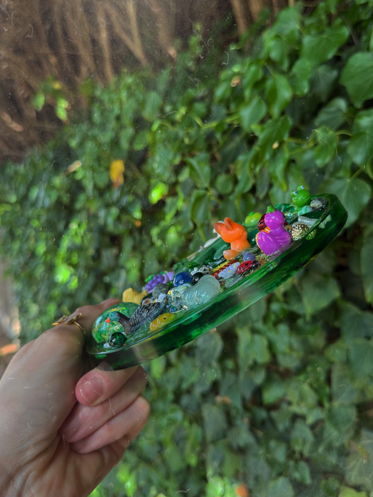 The fairy garden sensory plate
