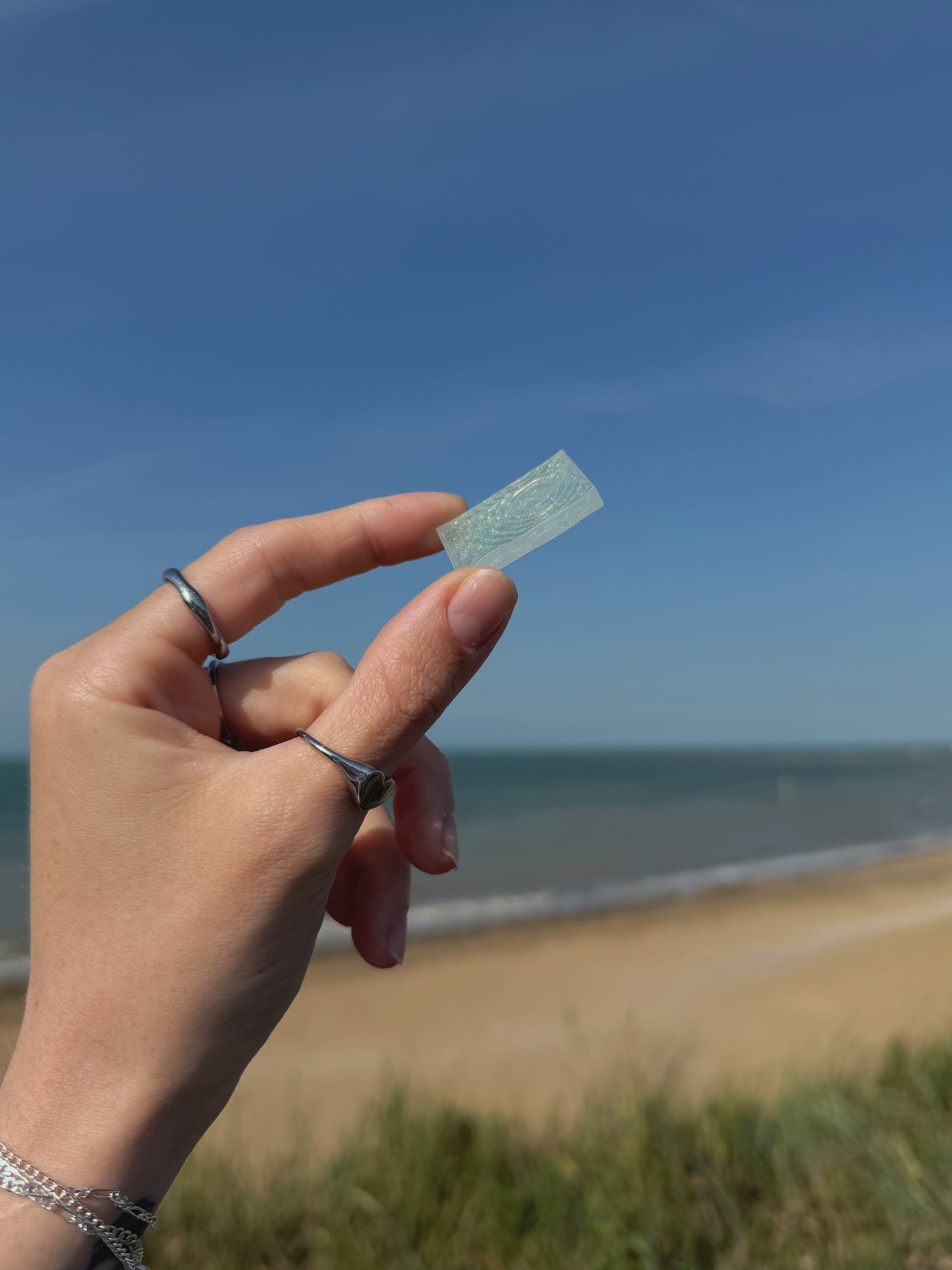 Clear water pebble