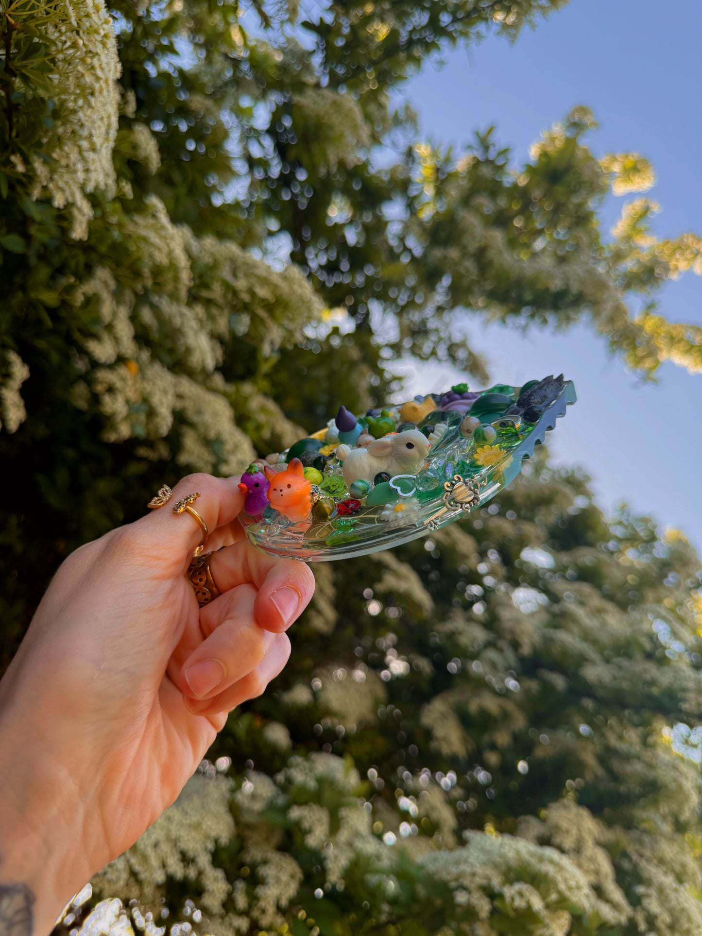 Fairy garden teardrop ripple
