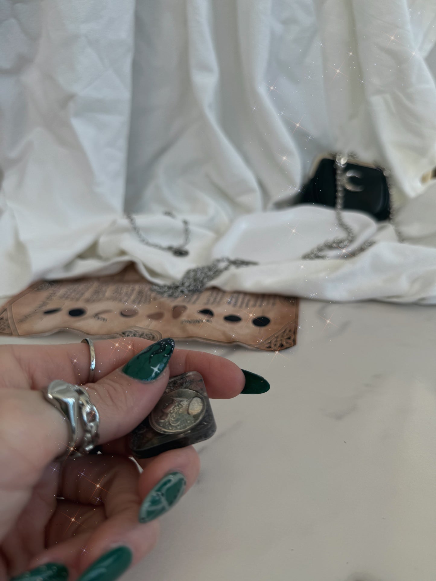 Mini square Roman coin