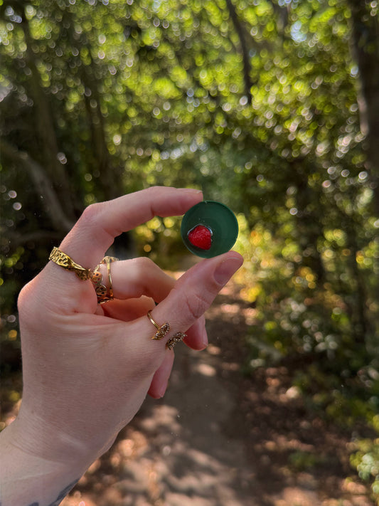 One raspberry teeny orb