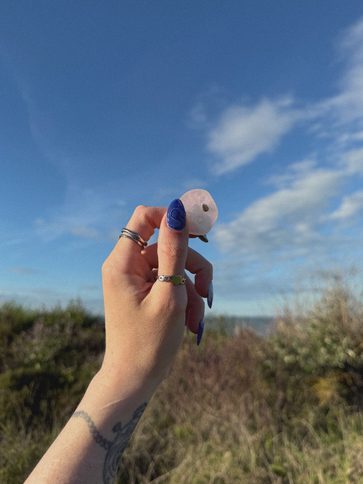 Pink drop moon rock