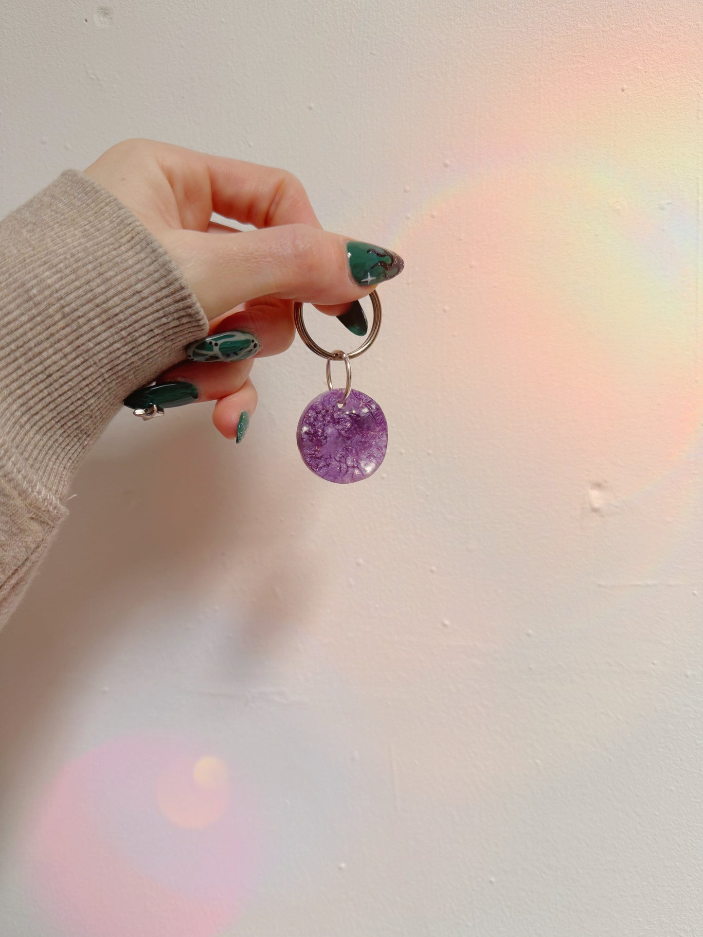 Purple wave charm