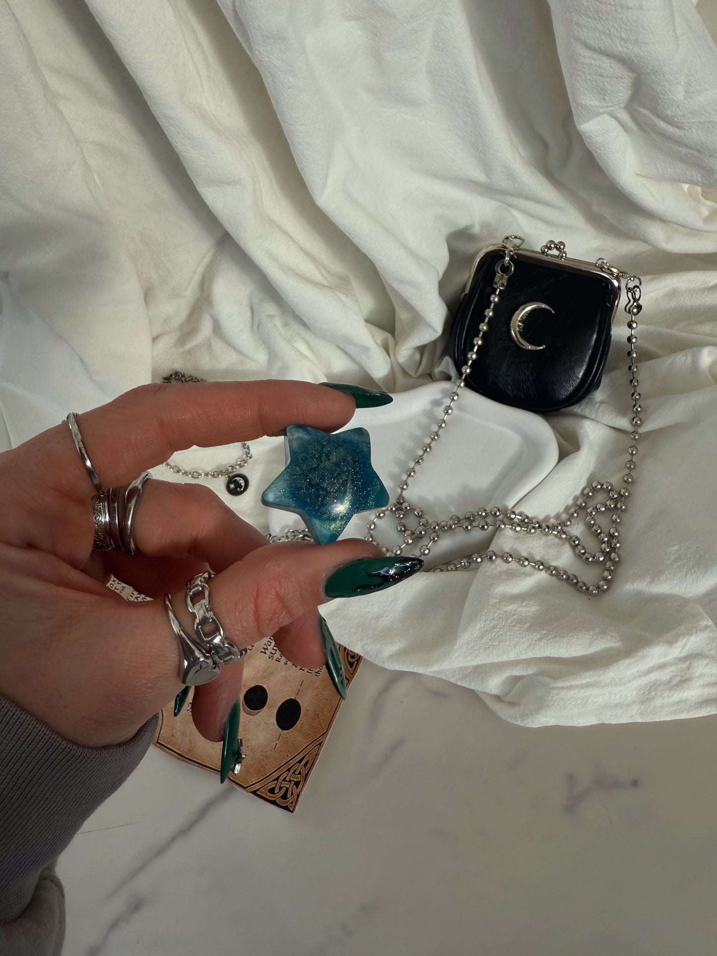 Blue double star & star