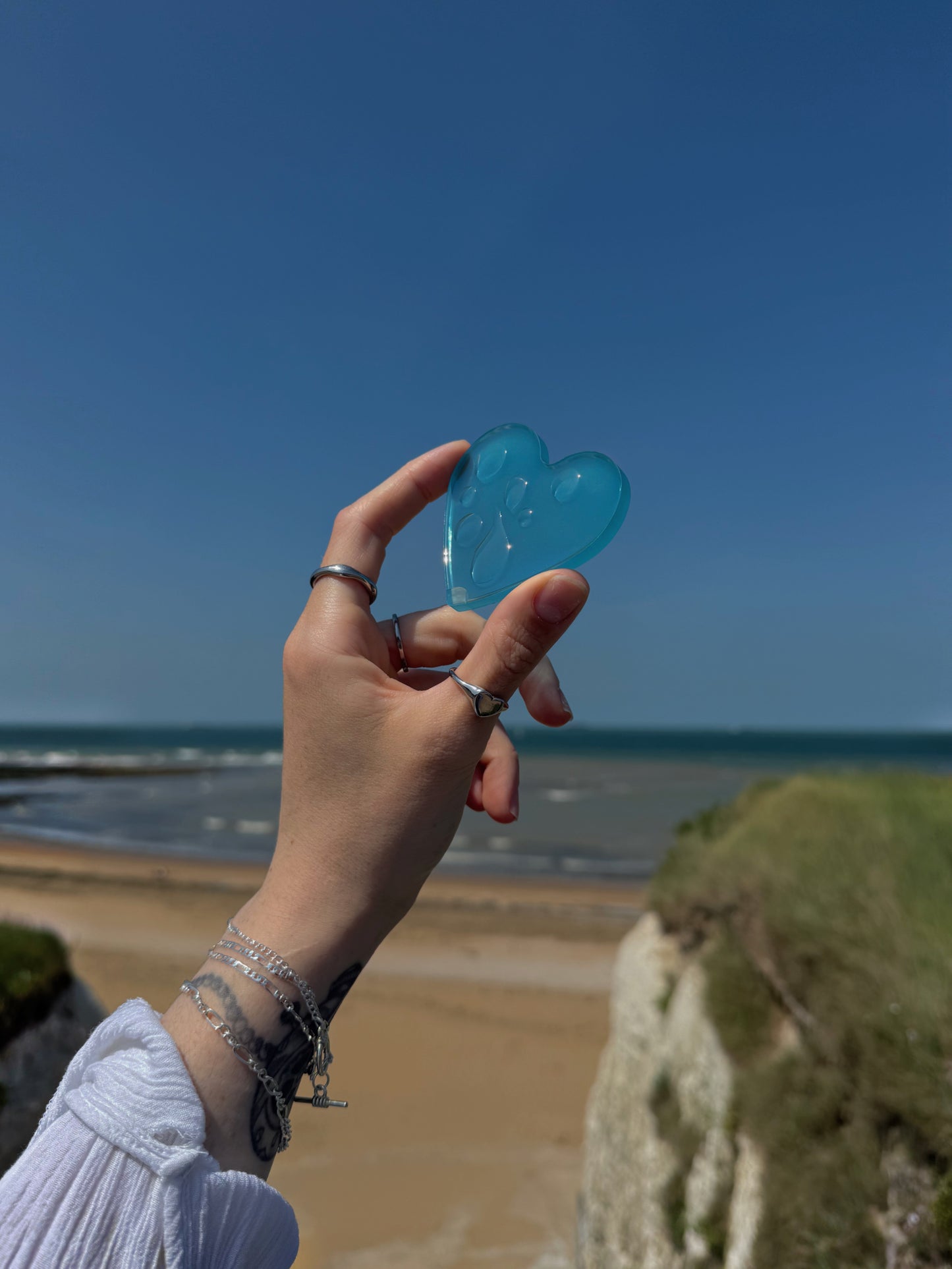 Water drop palm heart