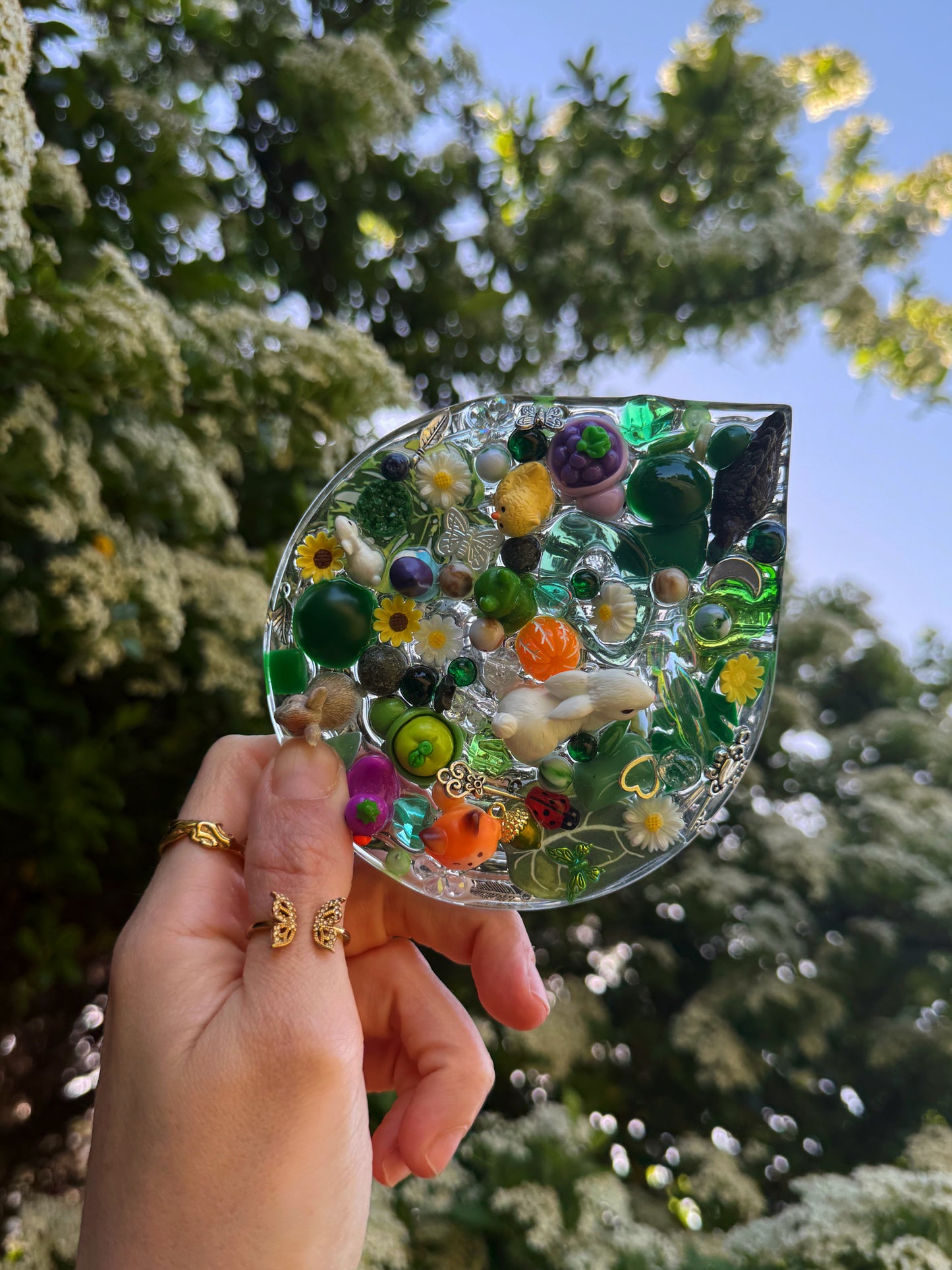 Fairy garden teardrop ripple