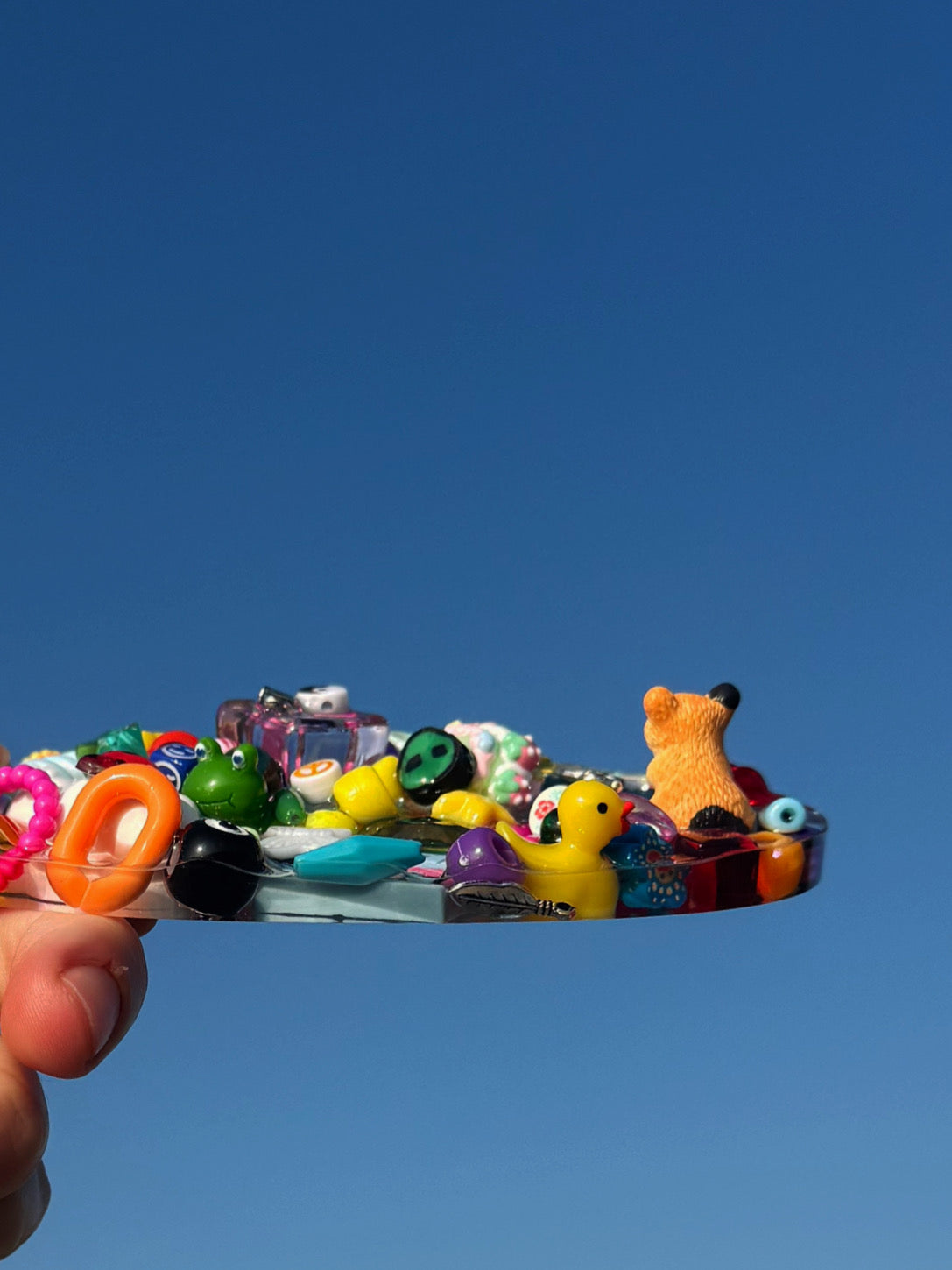 Random rainbow XL oval tinker