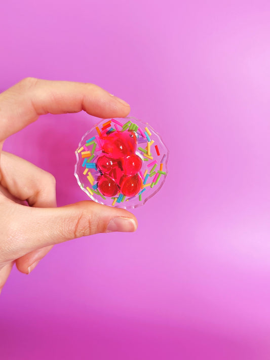 Sleeping gummy bear geode orb