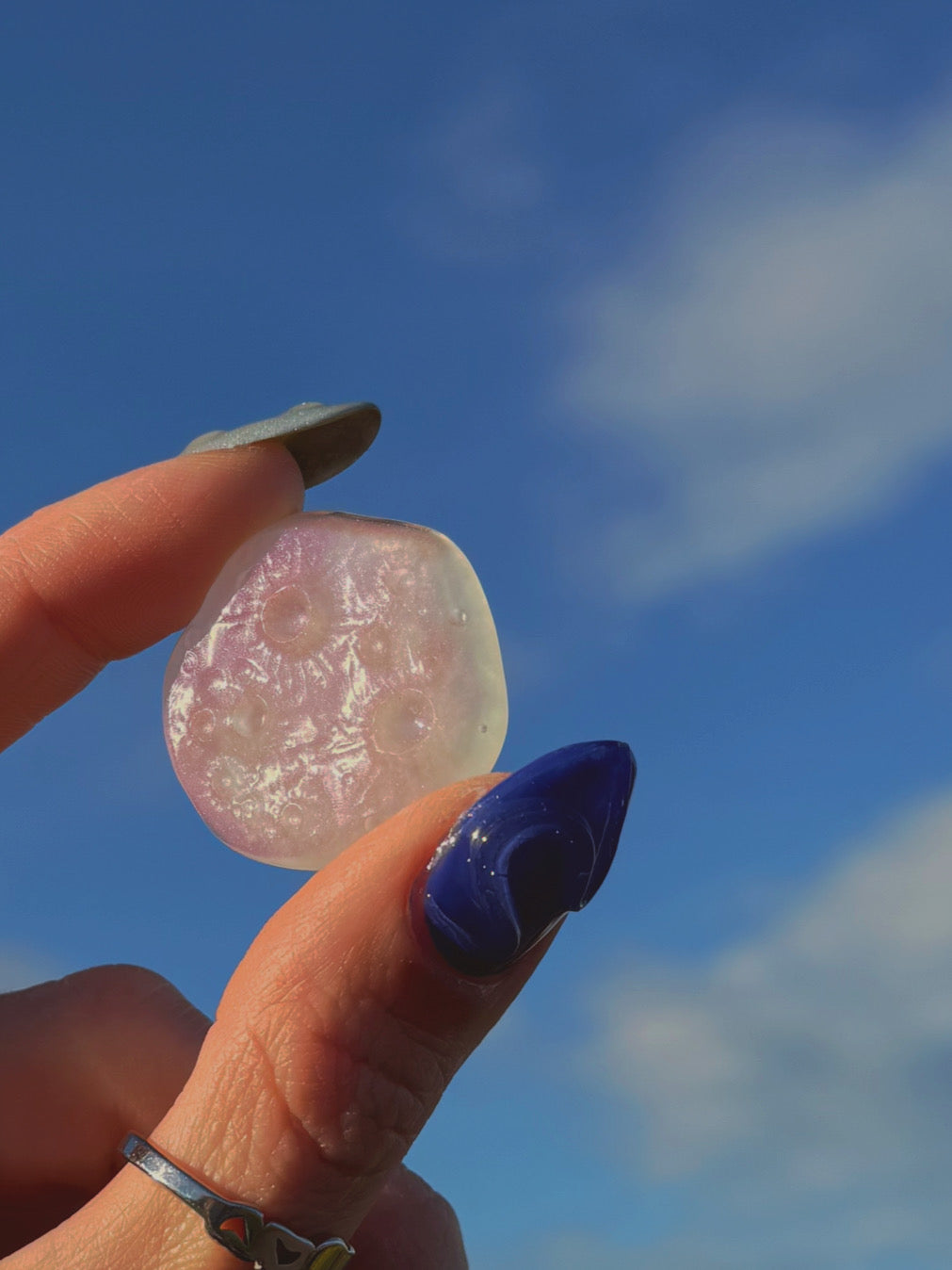 Pink drop moon rock