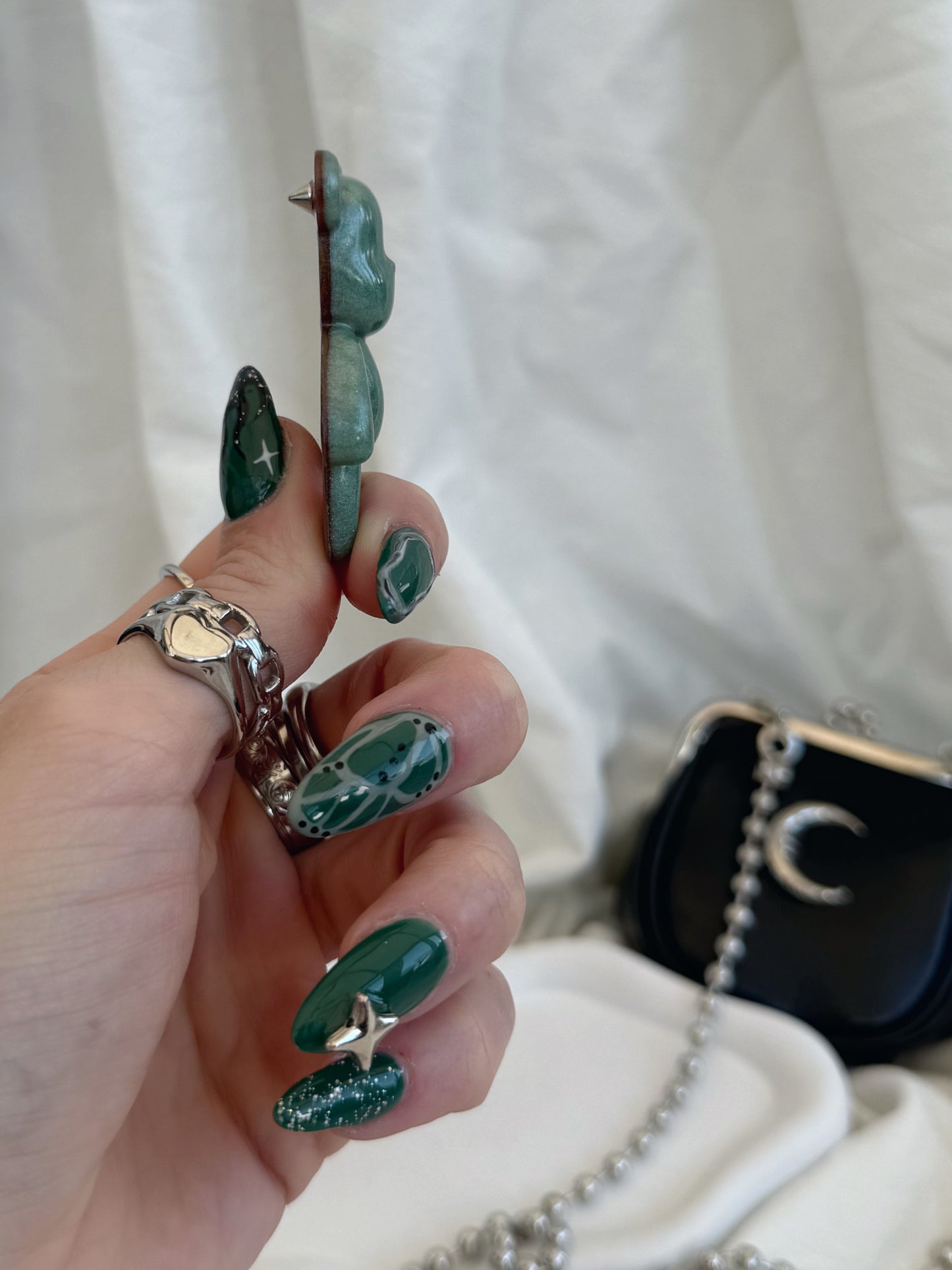 Worry bear: fairy garden safe spike